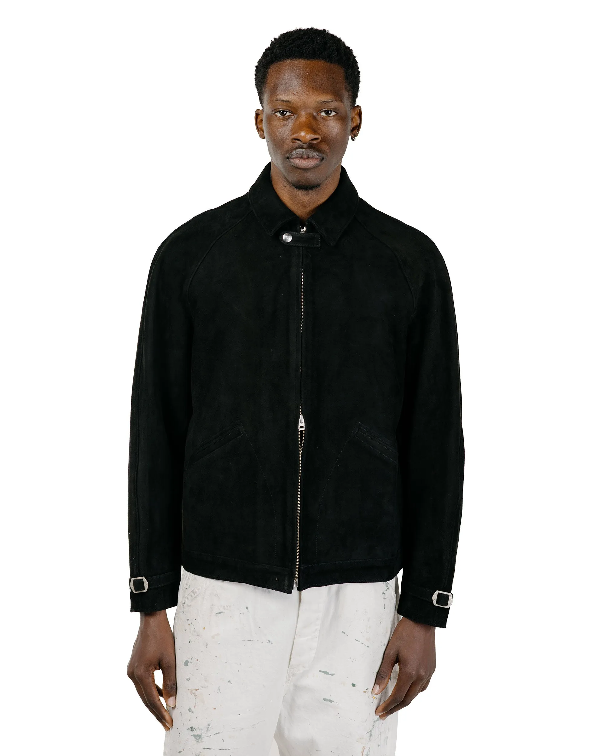 Phigvel Lost & Found Leather Zip Blouson Black(Suede) sold by Lost & Found product image thumbnail 2