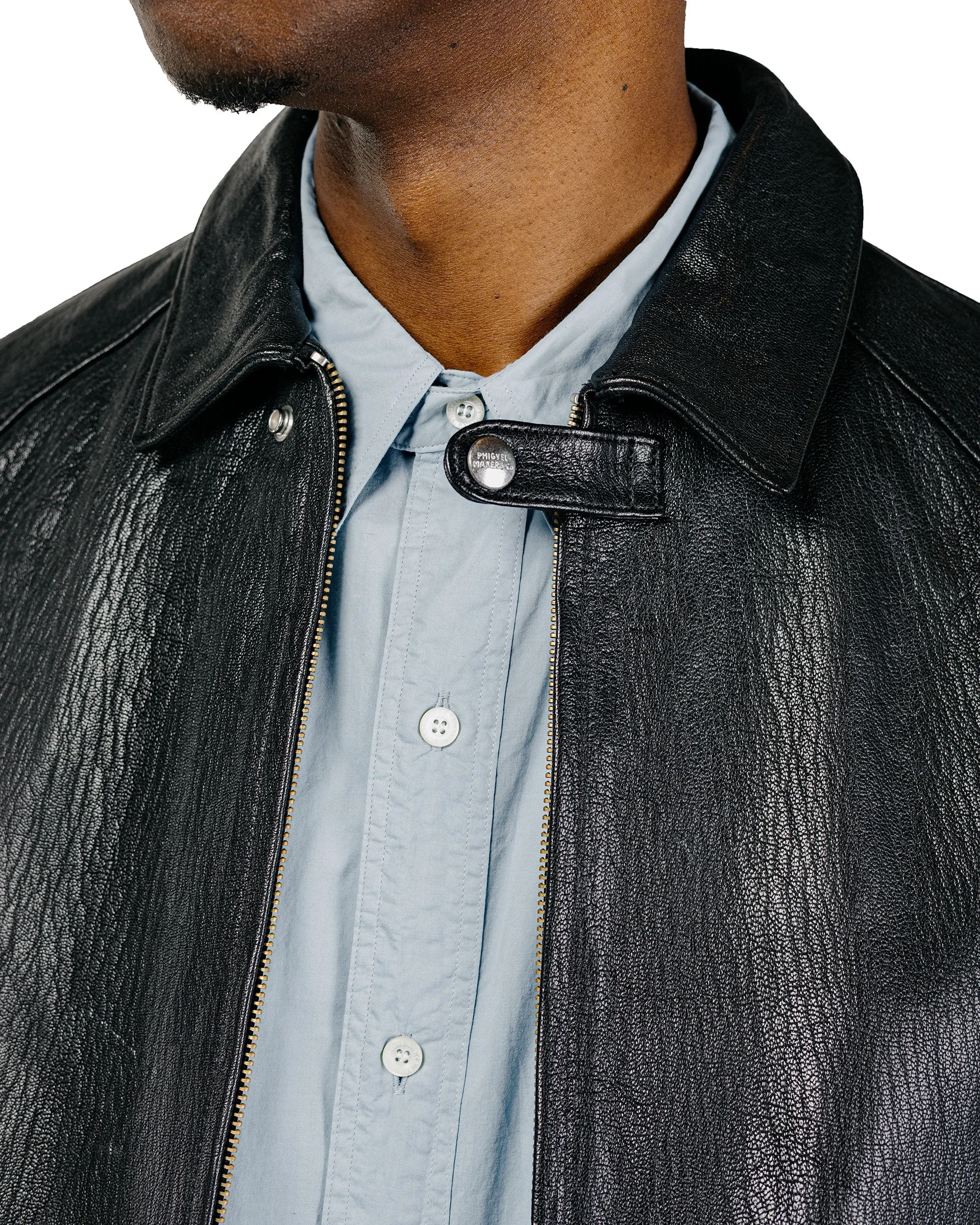 Phigvel Lost & Found Leather Zip Blouson Black(Smooth) sold by Lost & Found product image thumbnail 3