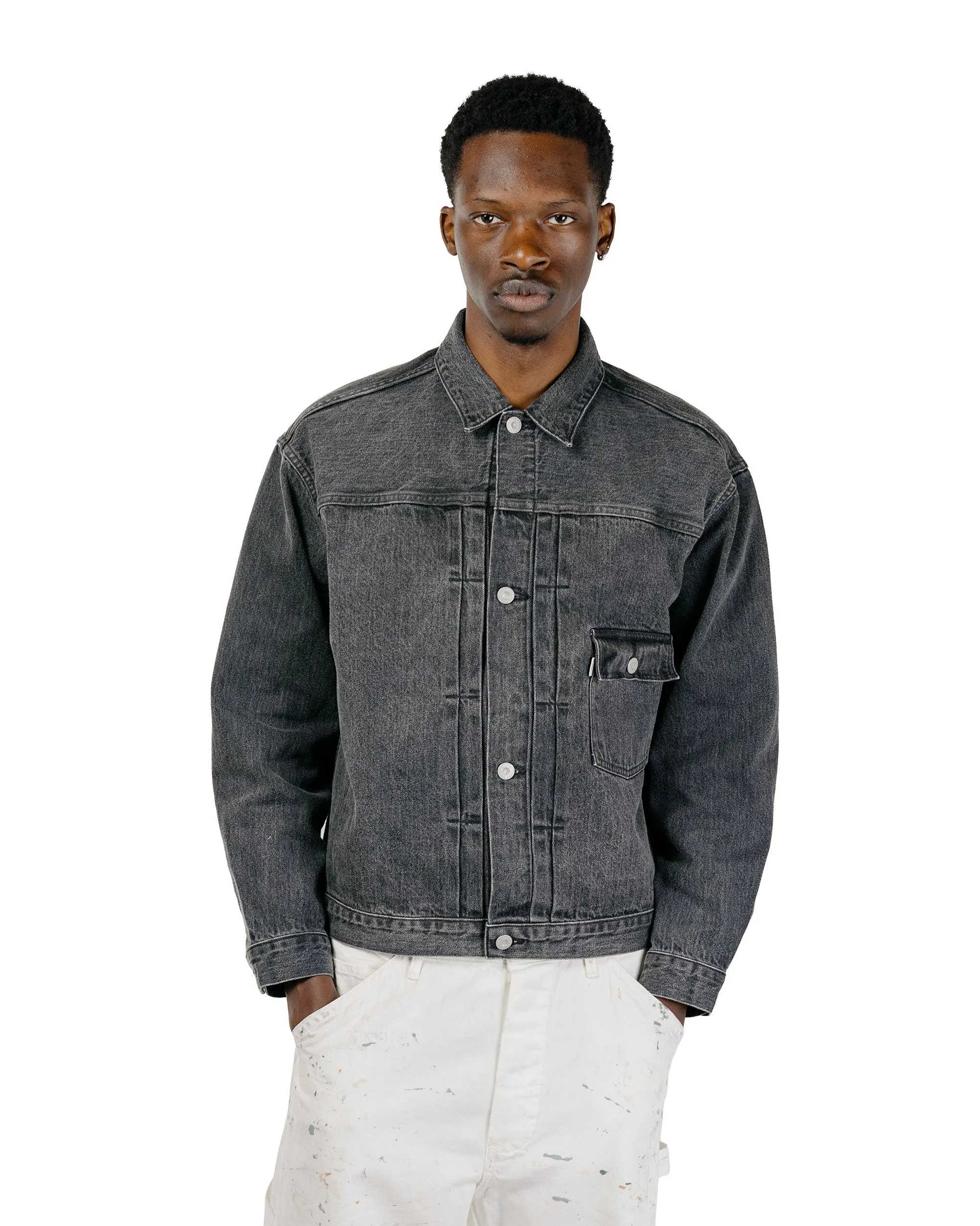 Phigvel Classic Faded Jean Jacket Black Faded sold by Lost & Found product image thumbnail 2