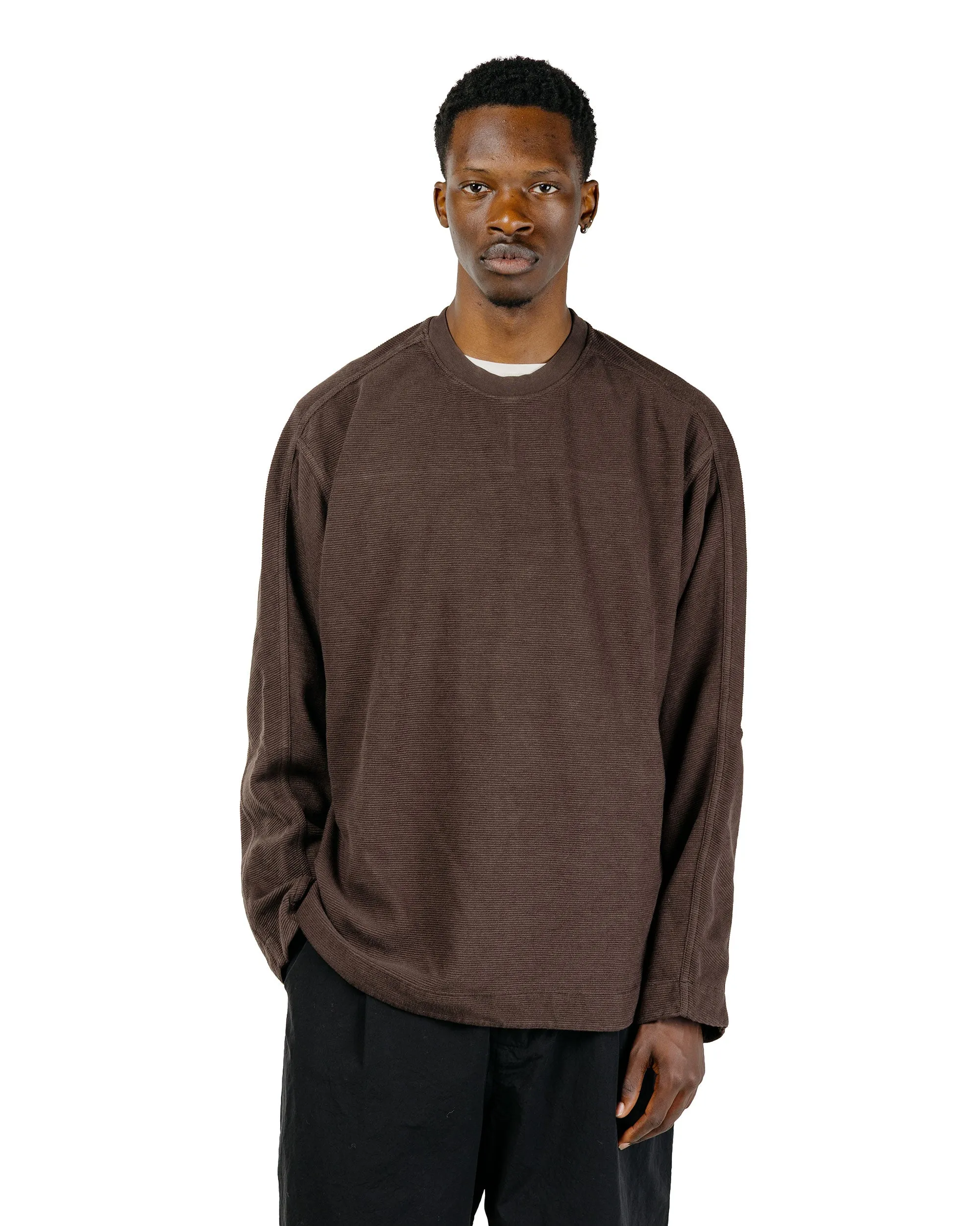 CASEY CASEY Workwear Sweatshirt Weavy Jersey Dark Brown sold by Lost & Found product image thumbnail 2