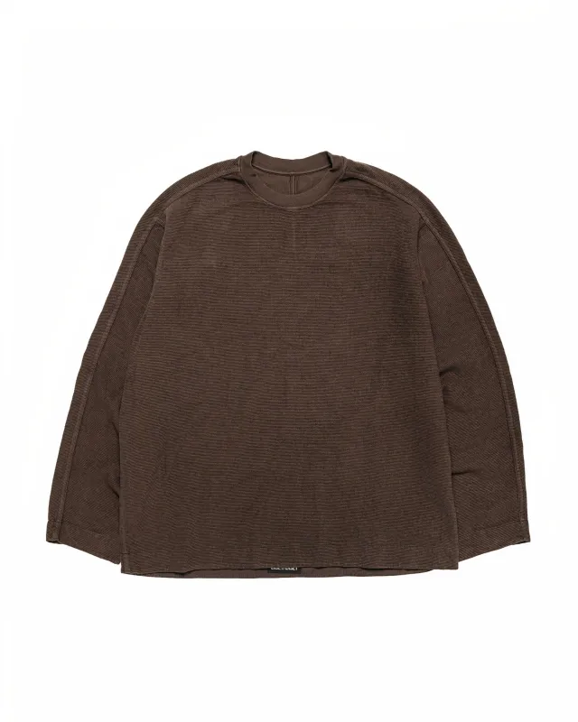 CASEY CASEY Workwear Sweatshirt Weavy Jersey Dark Brown made by Casey Casey