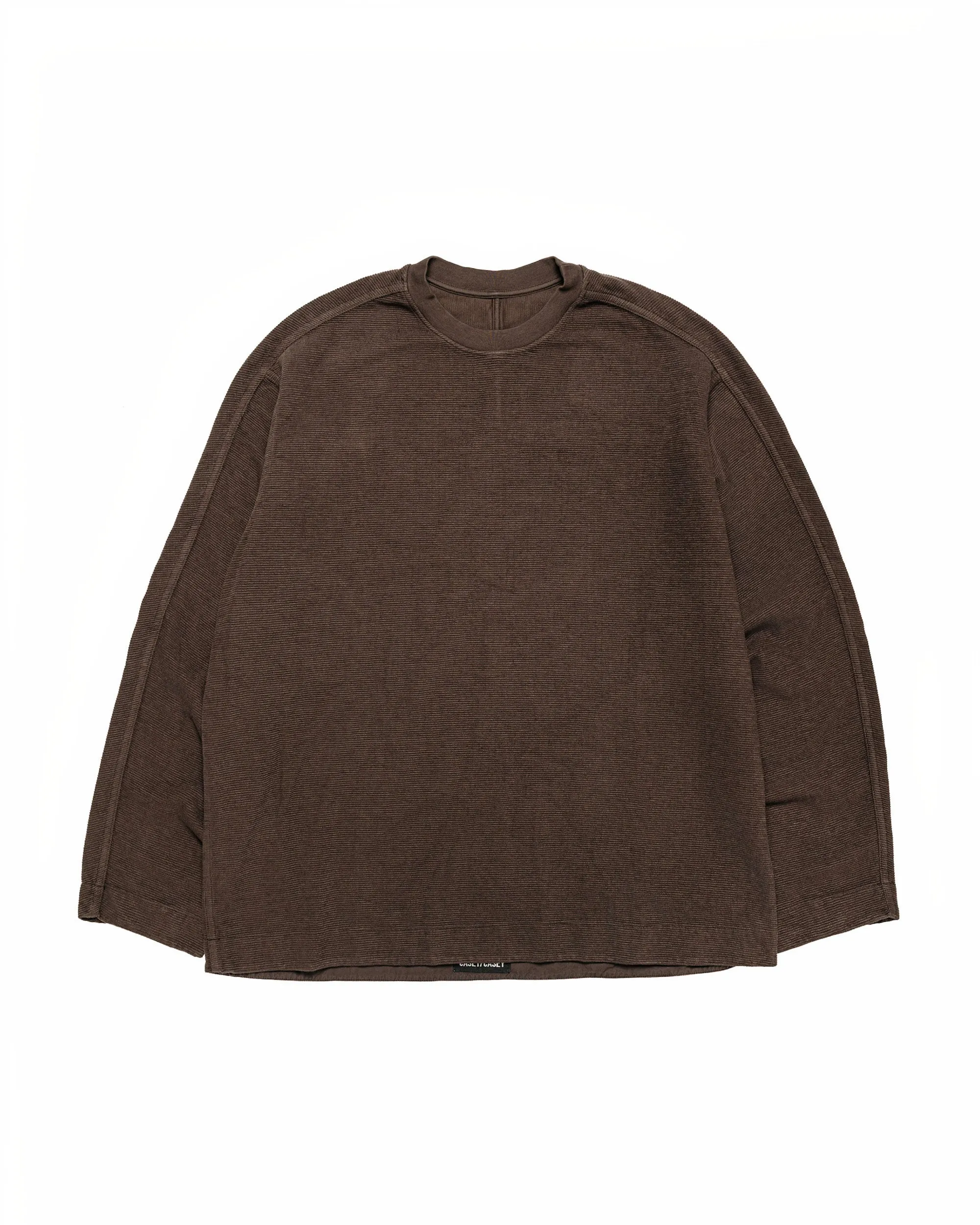 CASEY CASEY Workwear Sweatshirt Weavy Jersey Dark Brown sold by Lost & Found