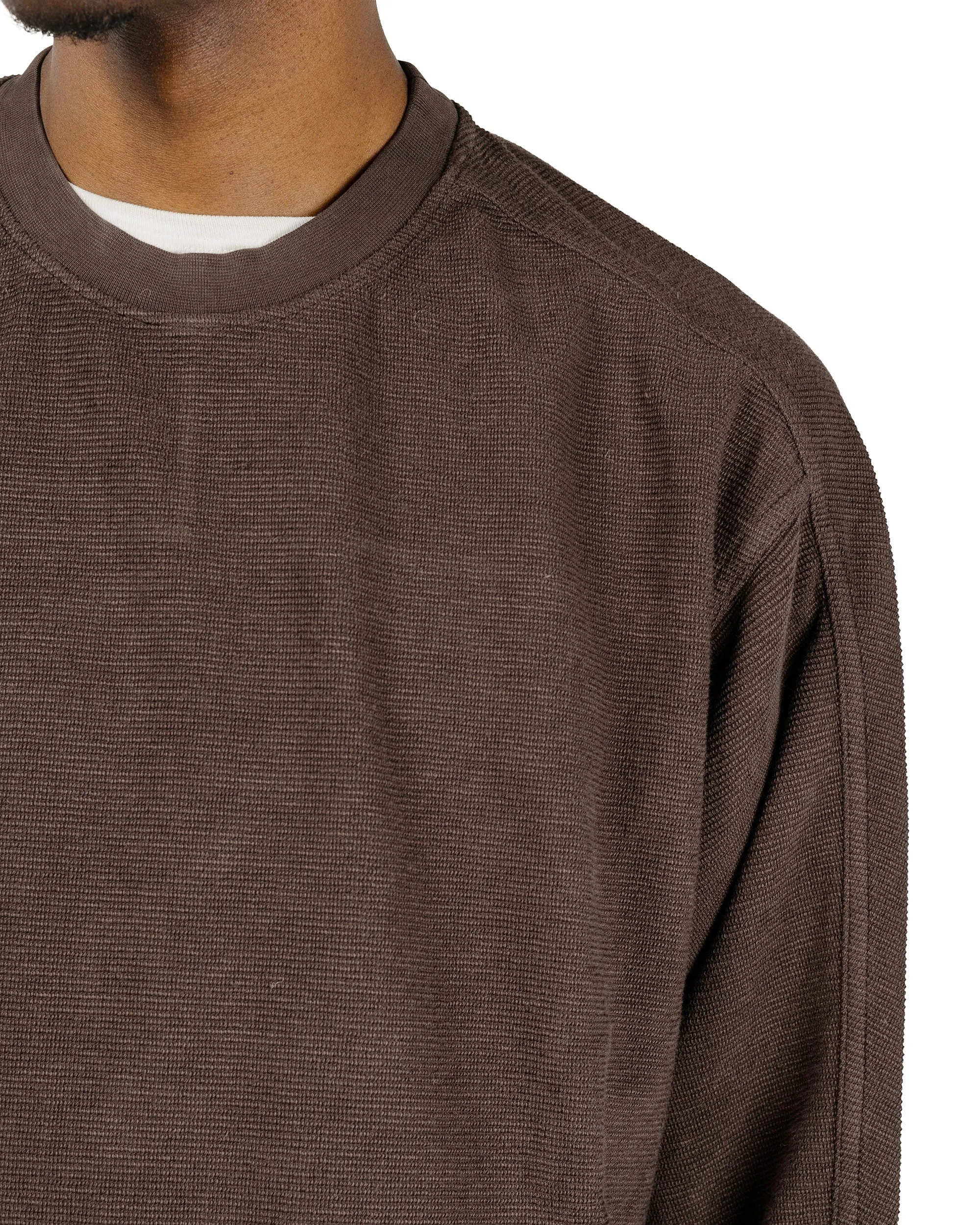 CASEY CASEY Workwear Sweatshirt Weavy Jersey Dark Brown sold by Lost & Found product image thumbnail 3