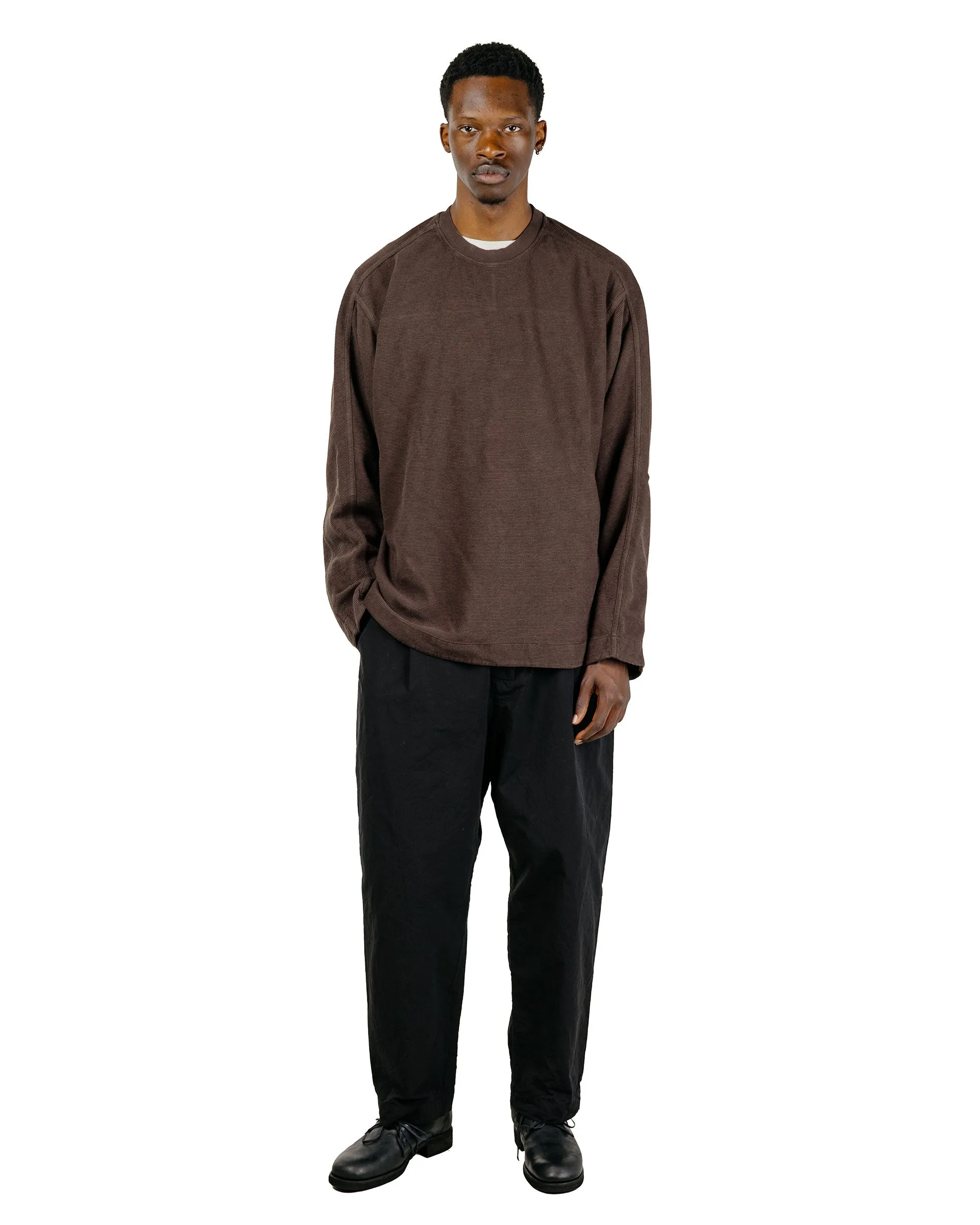 CASEY CASEY Workwear Sweatshirt Weavy Jersey Dark Brown sold by Lost & Found product image thumbnail 5