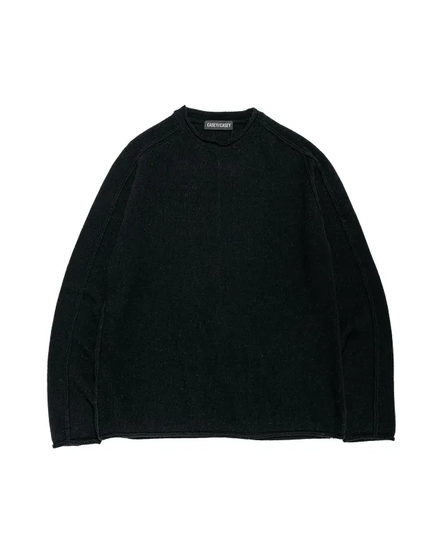 CASEY CASEY Inside Out Seam Jumper Woocash Black made by Casey Casey