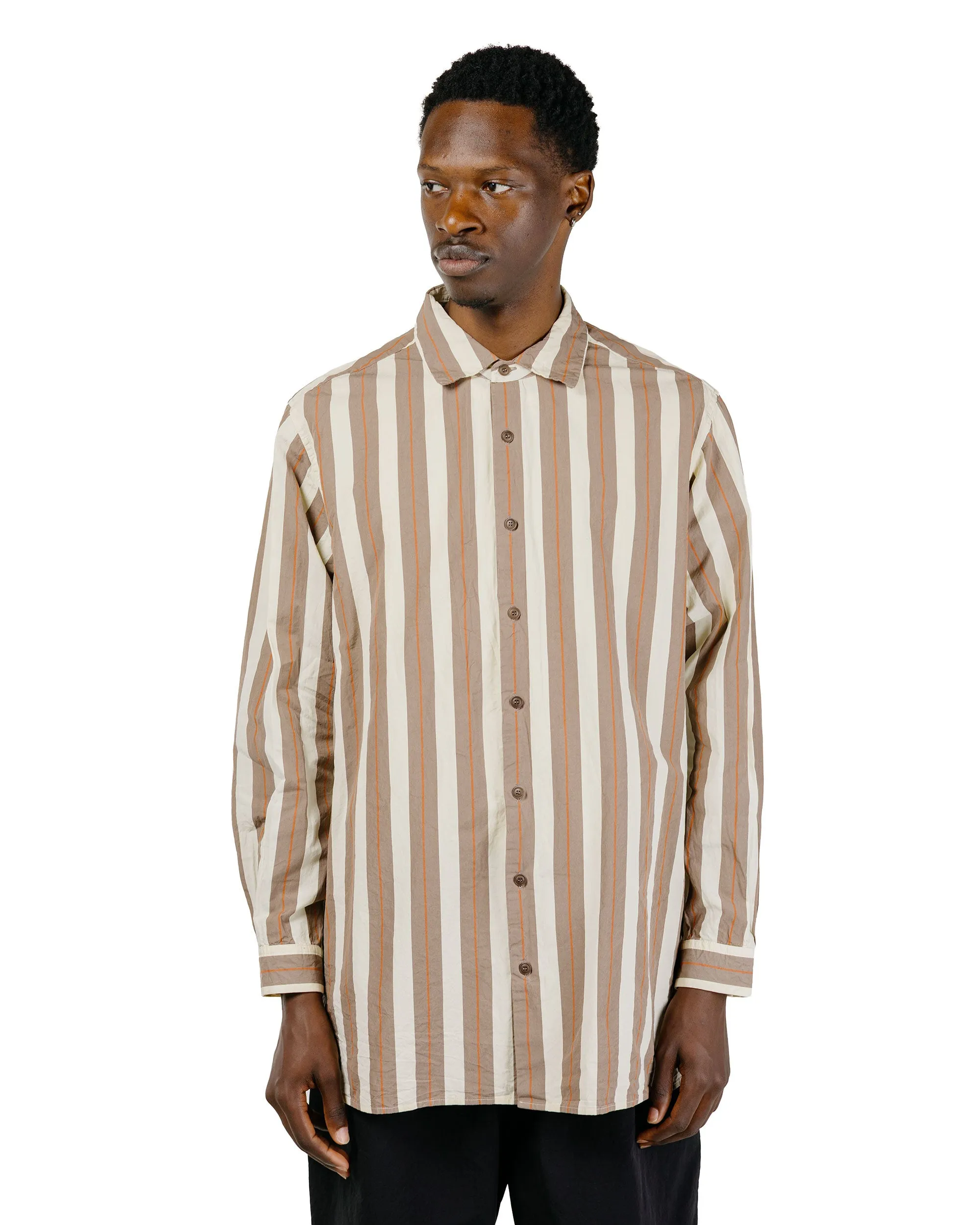 CASEY CASEY Ikla Shirt Paper Cot Stripe Beige Stripe sold by Lost & Found product image thumbnail 2