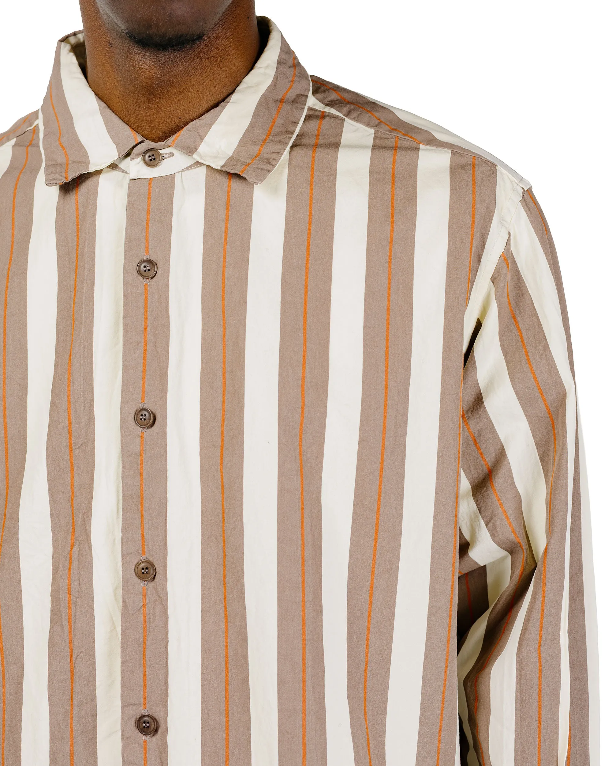 CASEY CASEY Ikla Shirt Paper Cot Stripe Beige Stripe sold by Lost & Found product image thumbnail 3