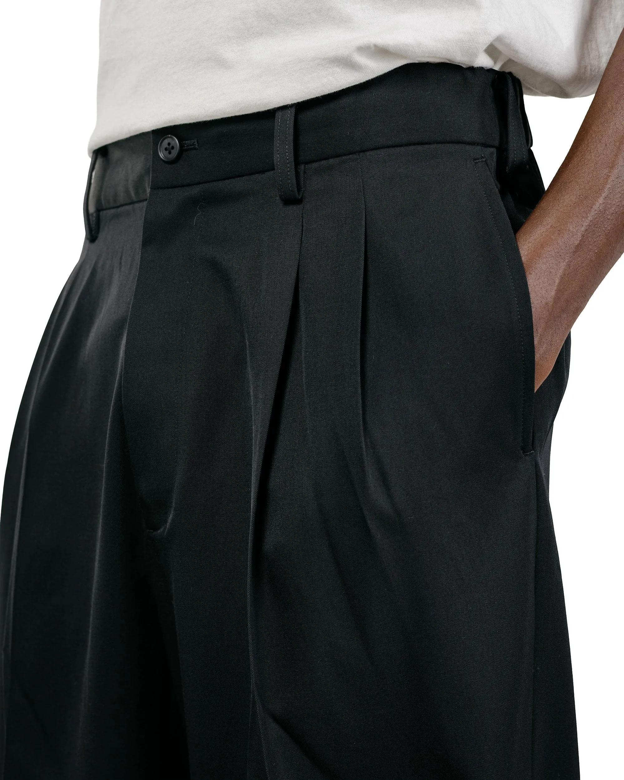 ssstein Easy Long Wide Trousers Black sold by Lost & Found product image thumbnail 3