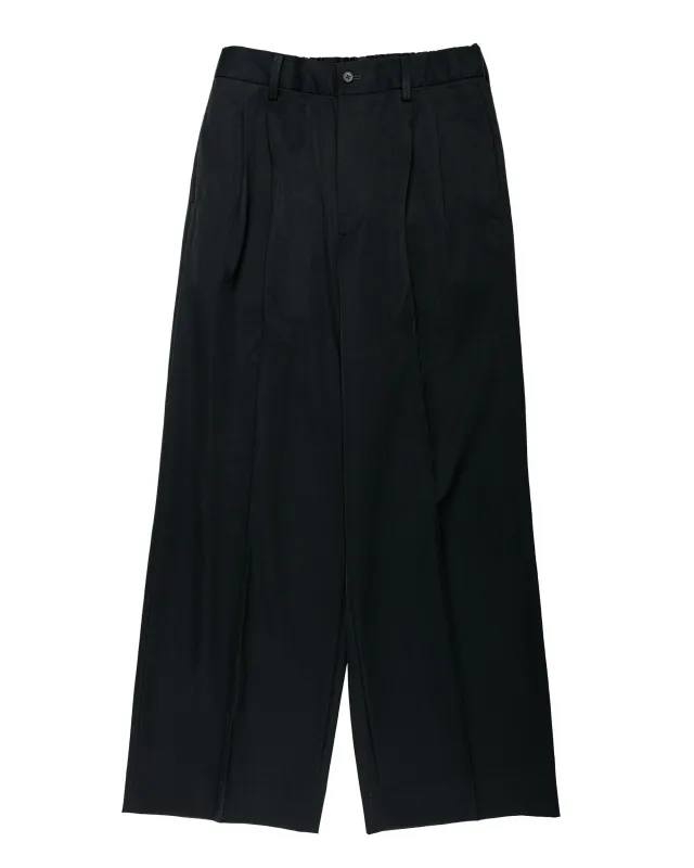 ssstein Easy Long Wide Trousers Black made by ssstein