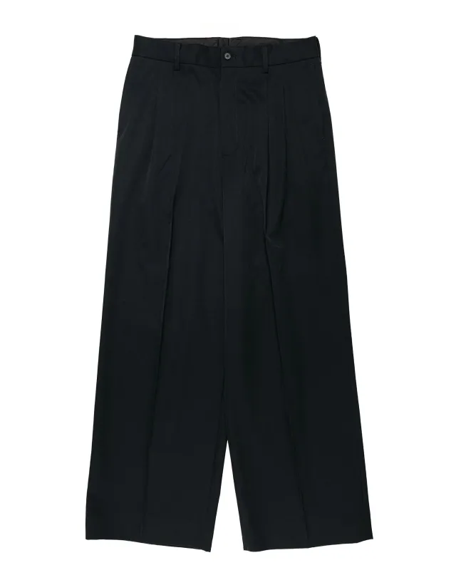 ssstein Long Wide Trousers Black made by ssstein