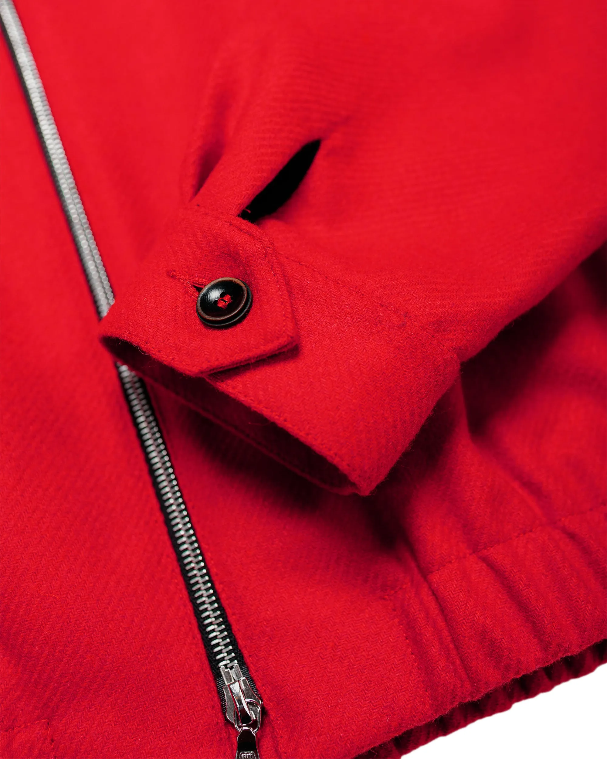Wanze Harrington Jacket Wool Serge Red sold by Lost & Found product image thumbnail 5
