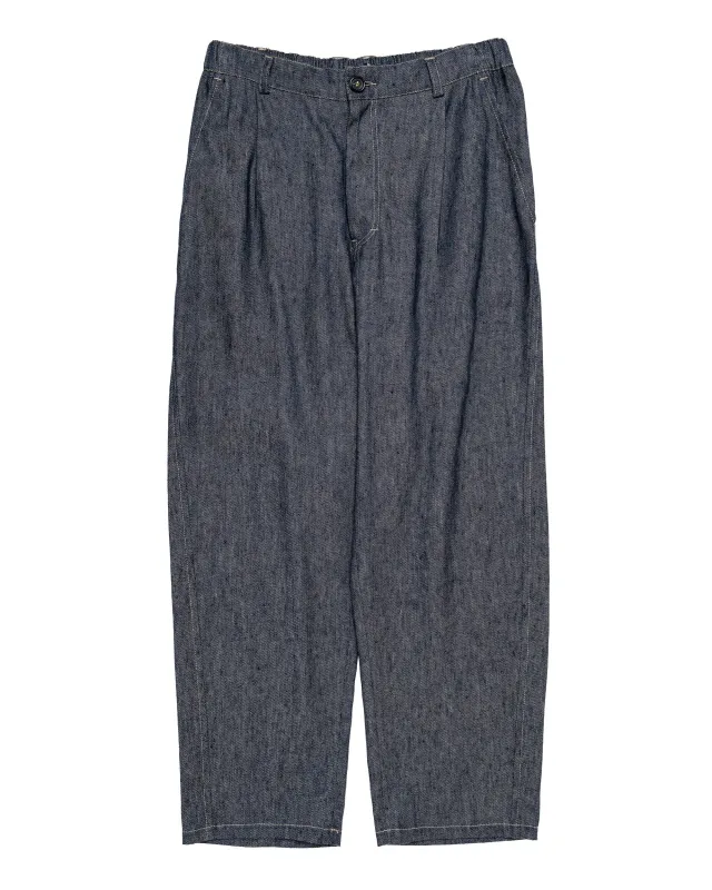 Wanze Easy Trouser Linen Cotton Denim made by Lost & Found