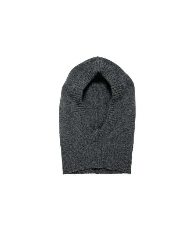 MHL Felted Hood Lambswool Grey Heather made by Margaret Howell