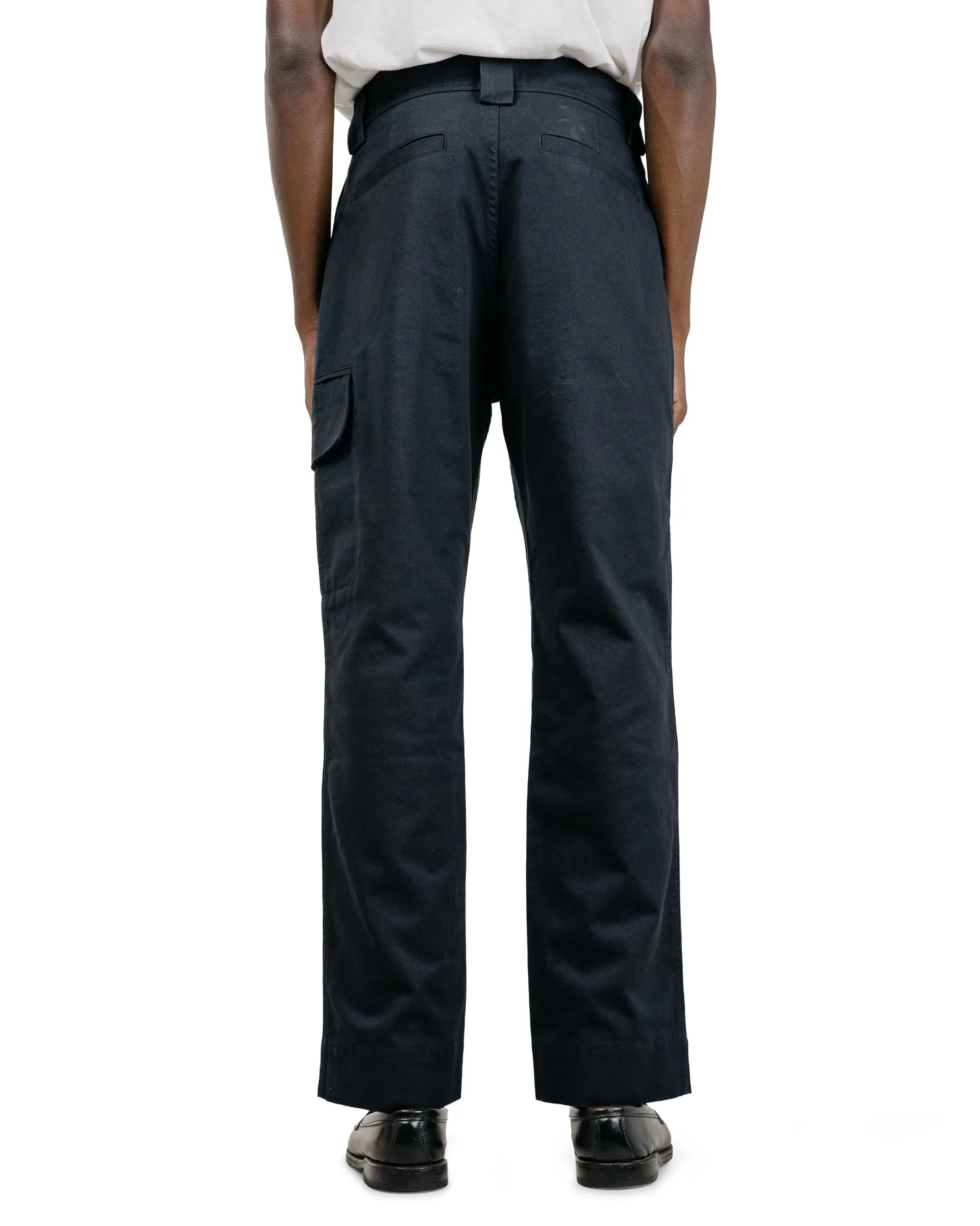 MHL Single Cargo Pocket Trousers Soft Cotton Drill Ink sold by Lost & Found product image thumbnail 4