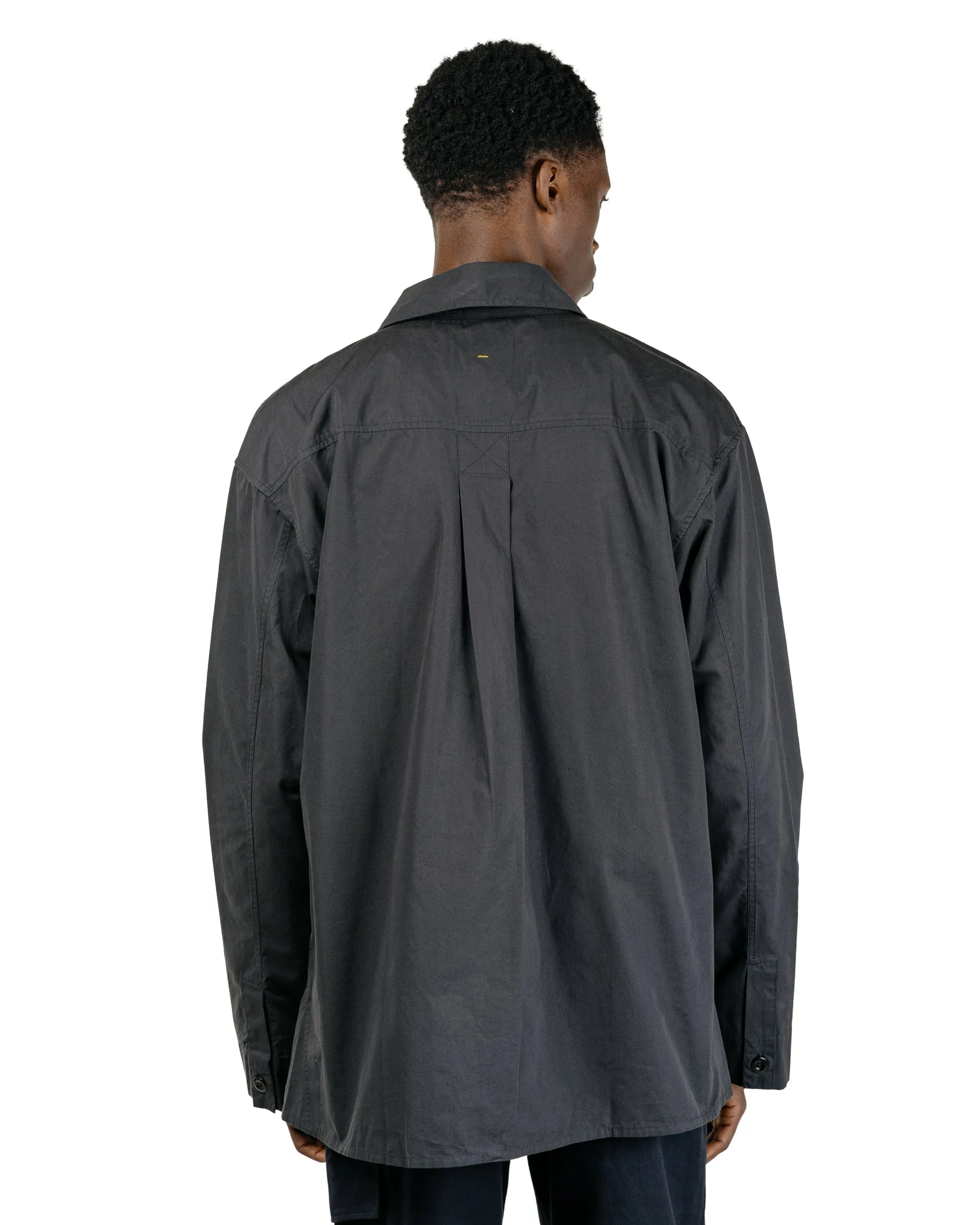 MHL Front Yoke Shirt Compact Cotton Poplin Asphalt sold by Lost & Found product image thumbnail 4