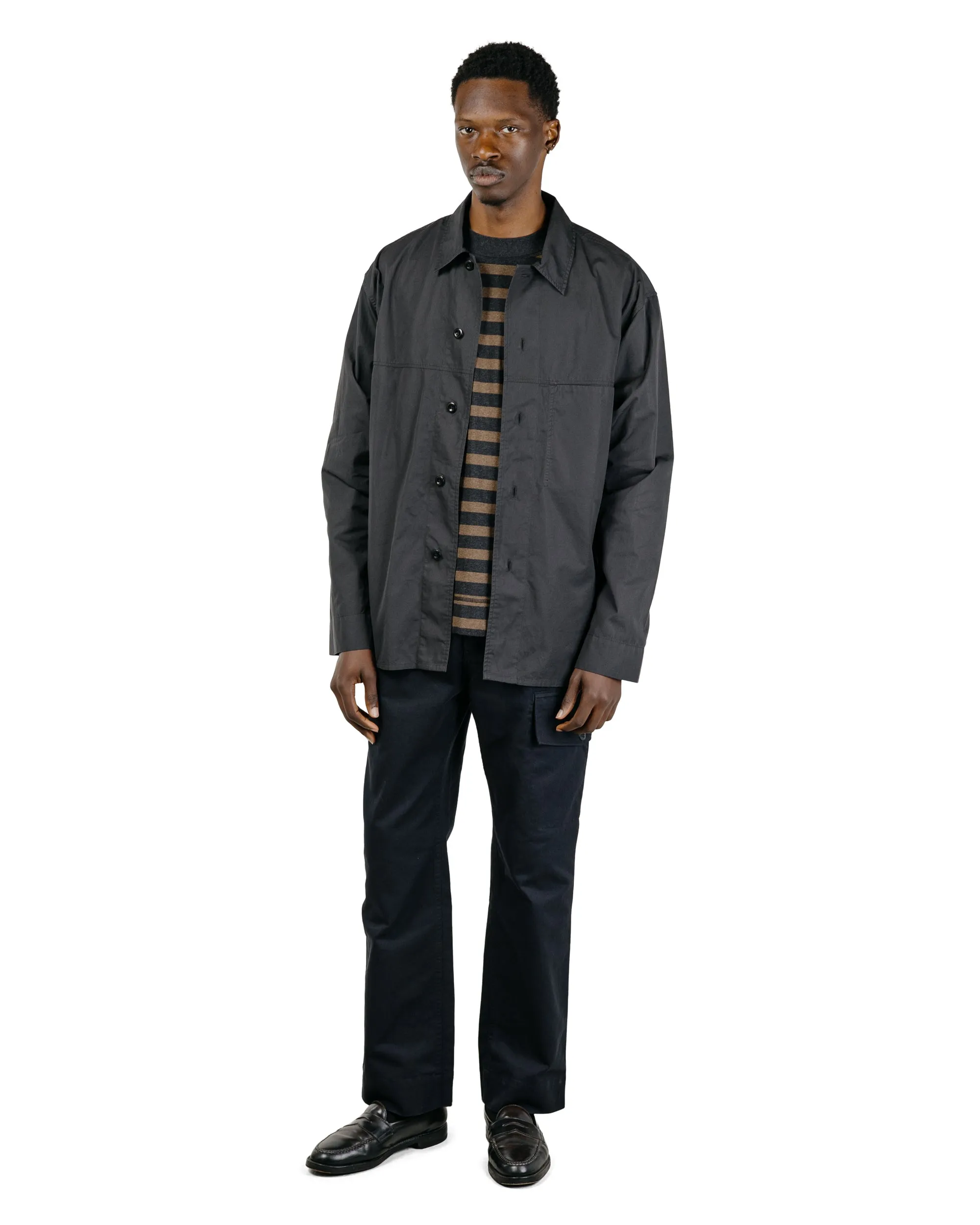 MHL Front Yoke Shirt Compact Cotton Poplin Asphalt sold by Lost & Found product image thumbnail 5
