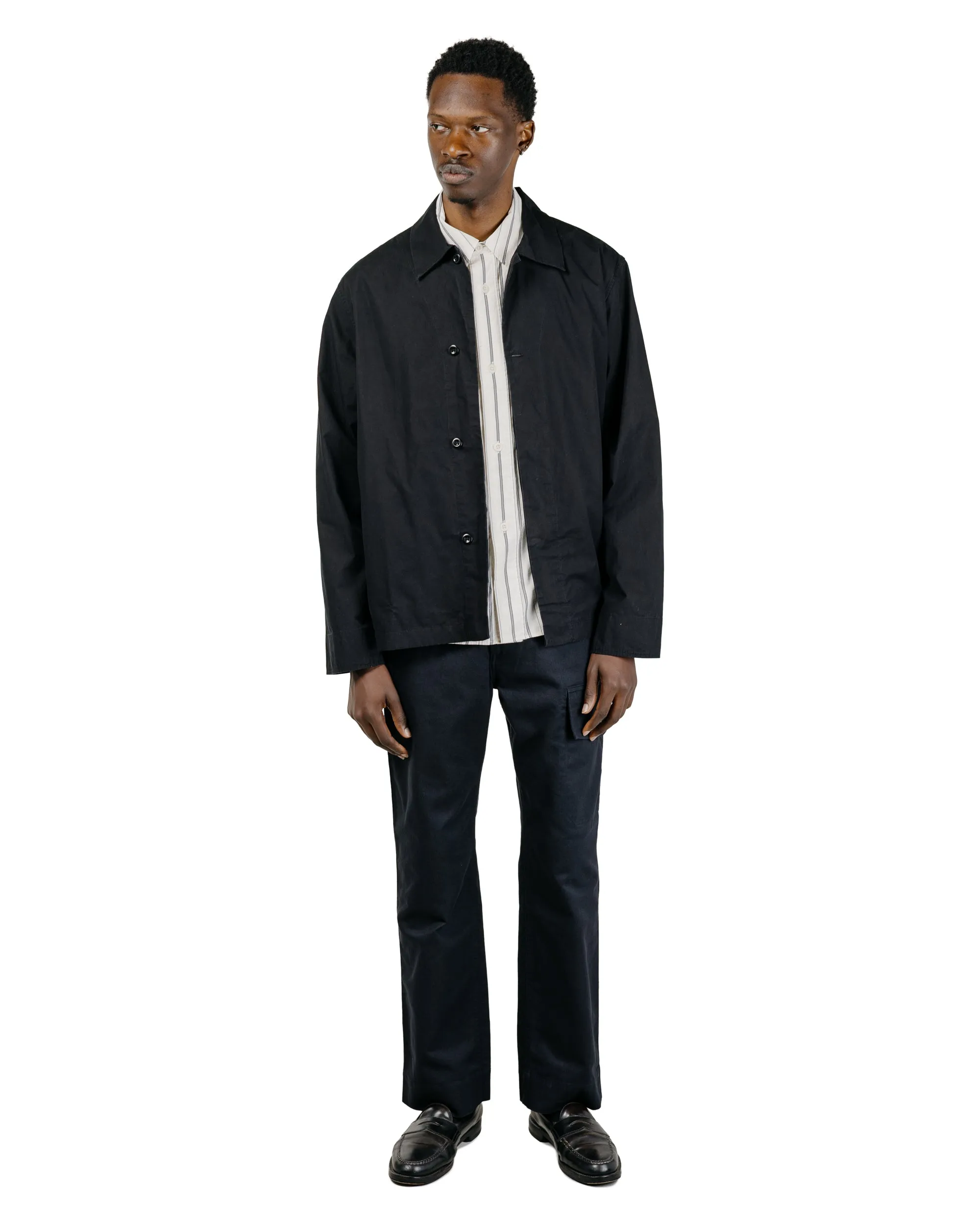 MHL Boxy Overshirt Crisp Cotton Poplin Black sold by Lost & Found product image thumbnail 5
