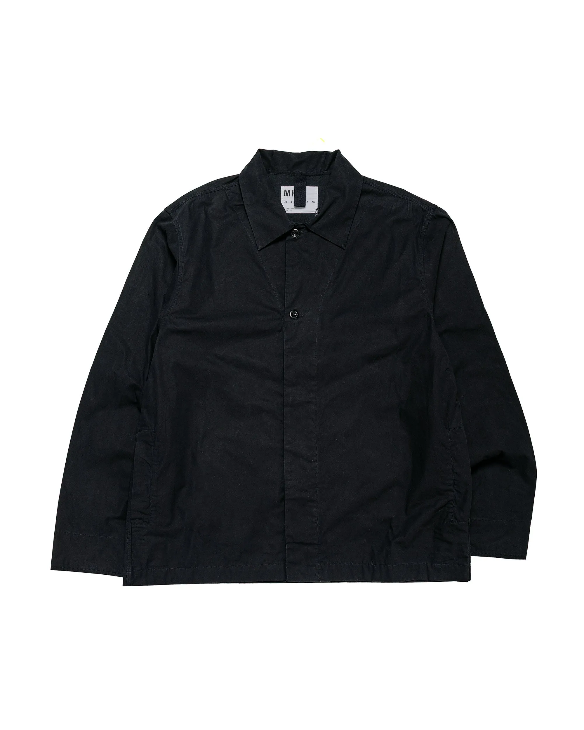 MHL Boxy Overshirt Crisp Cotton Poplin Black sold by Lost & Found
