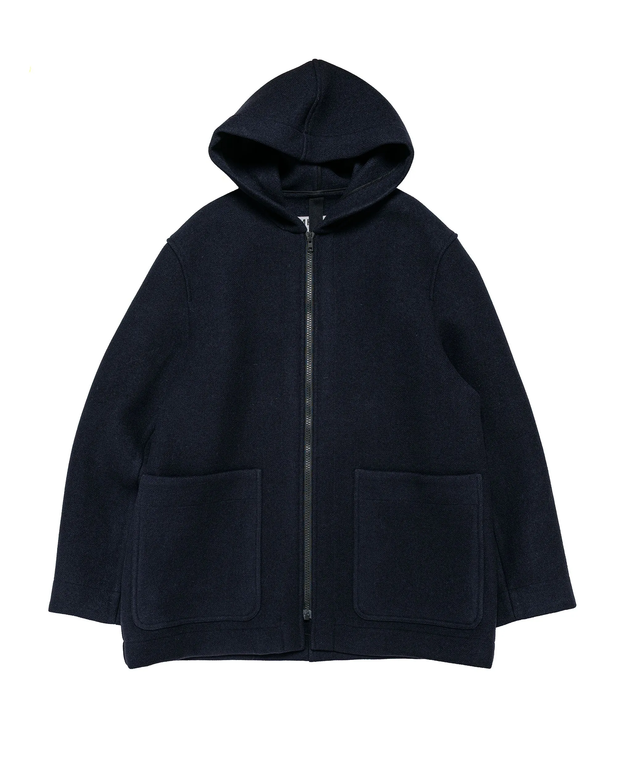 MHL Zip Through Duffle Double Wool Melton Dark Navy sold by Lost & Found