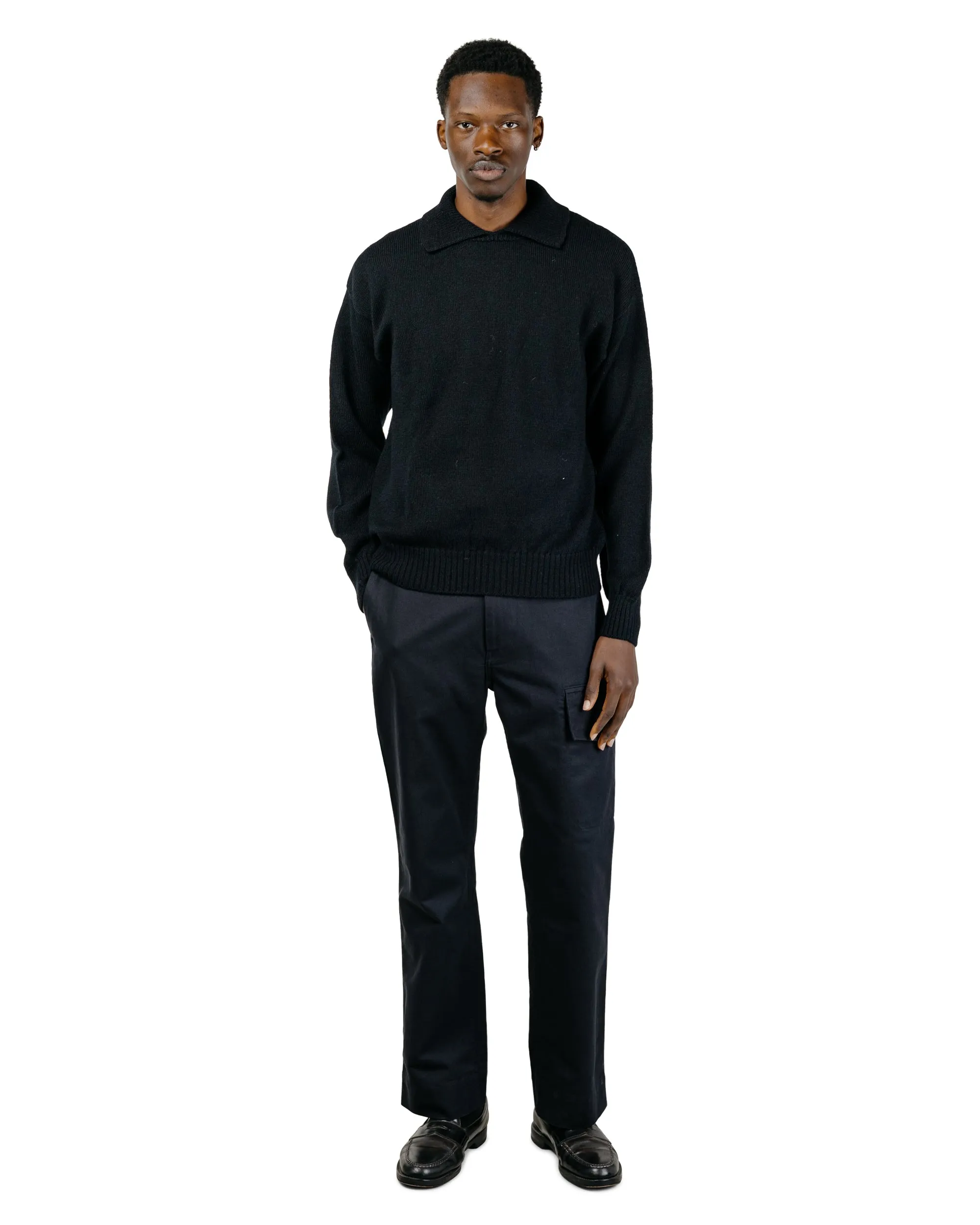 MHL Chunky Collared Sweater Virgin Wool Black sold by Lost & Found product image thumbnail 5