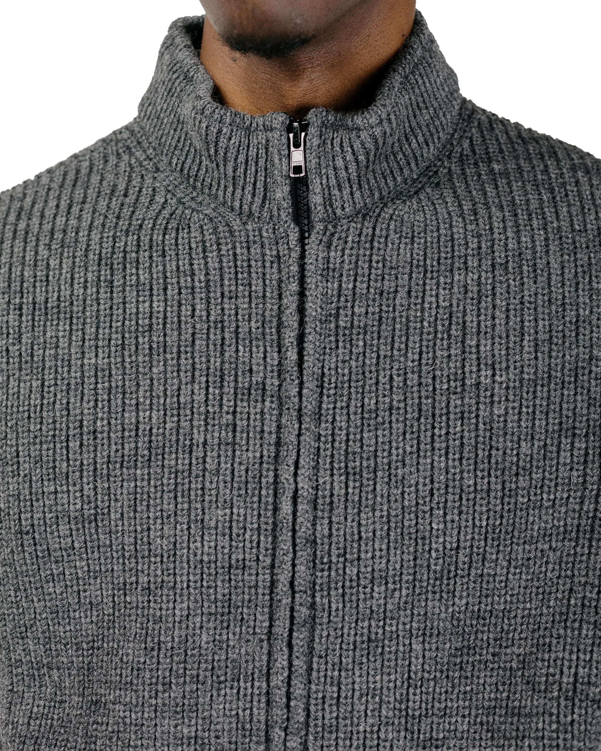 MHL Zip Gilet Dry Merino Grey Melange sold by Lost & Found product image thumbnail 3