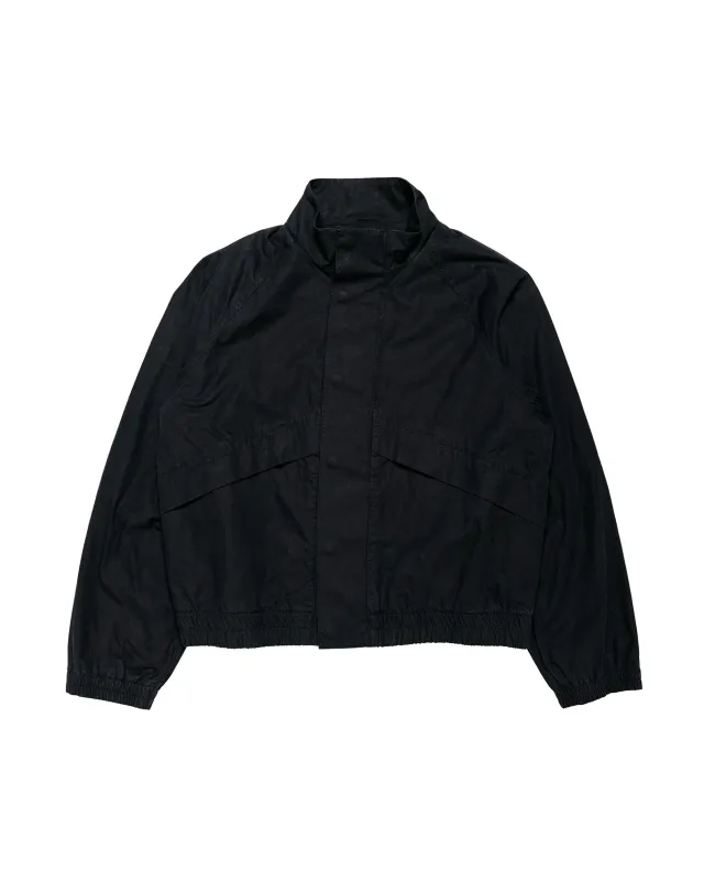 MHL Track Jacket Crisp Cotton Poplin Black made by Margaret Howell