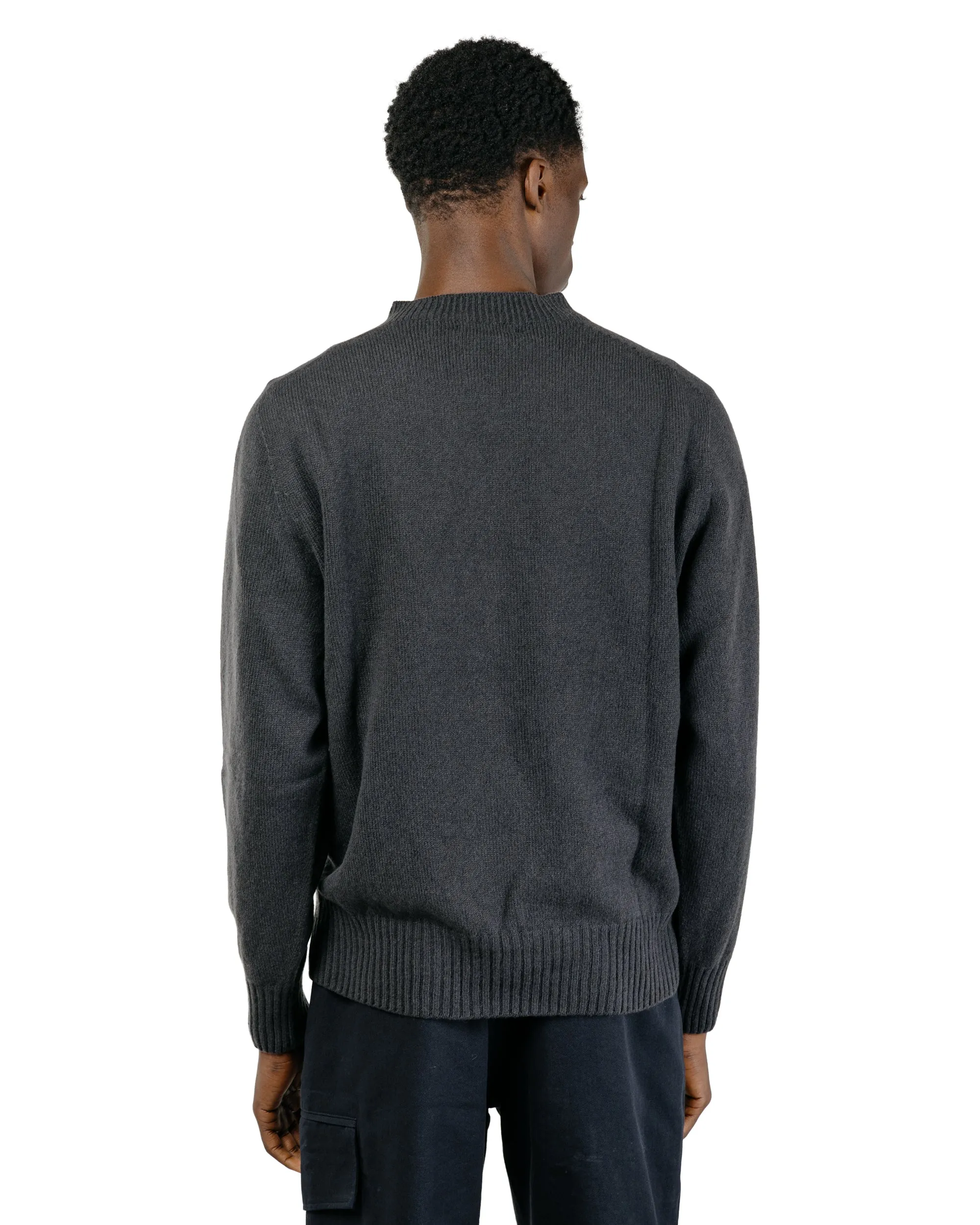 Margaret Howell Seamless Crew Neck Merino Cashmere Asphalt sold by Lost & Found product image thumbnail 4