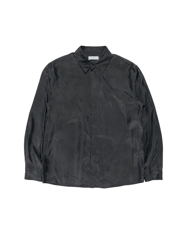 Amomento Cupro Shirt Charcoal made by Amomento