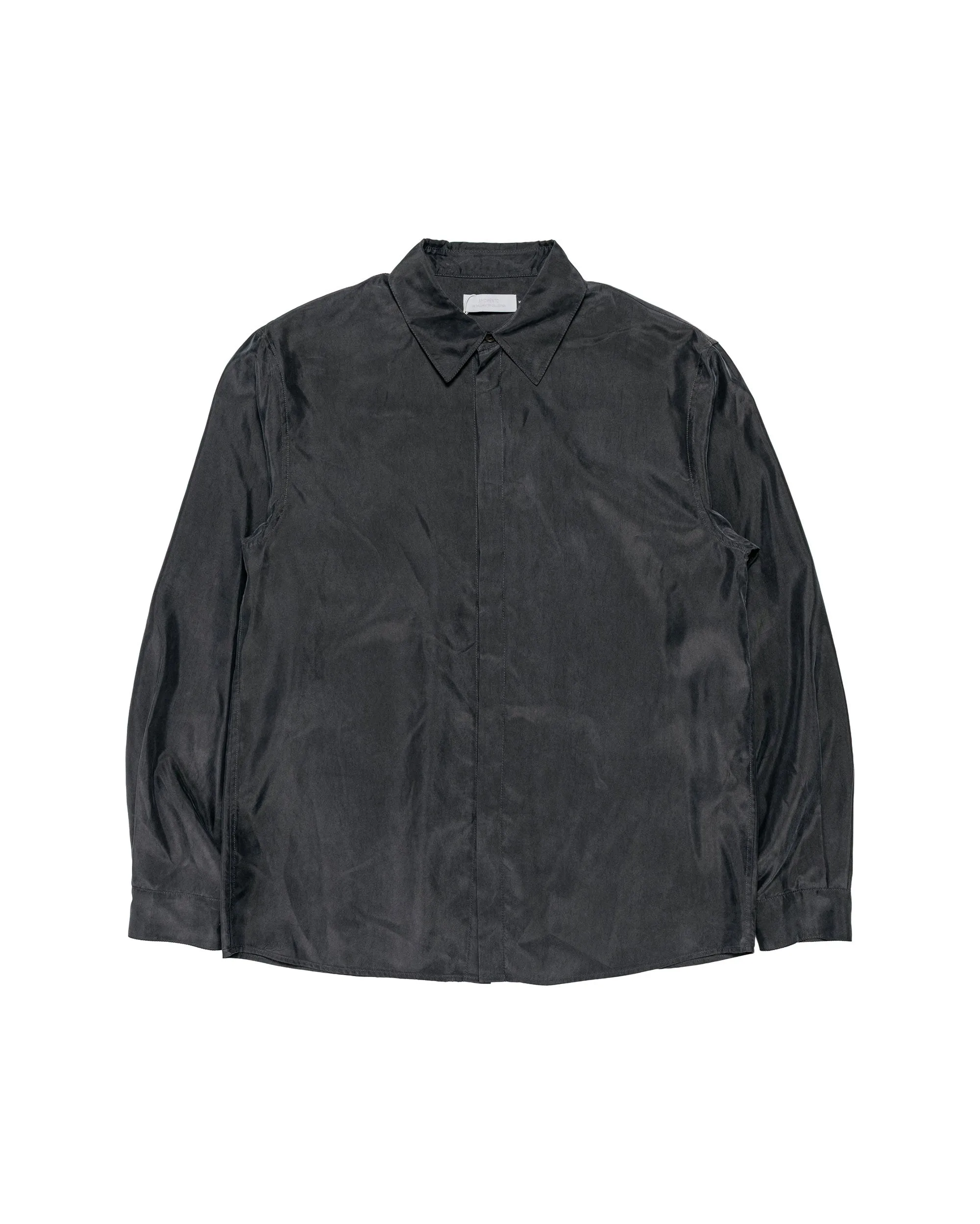 Amomento Cupro Shirt Charcoal sold by Lost & Found