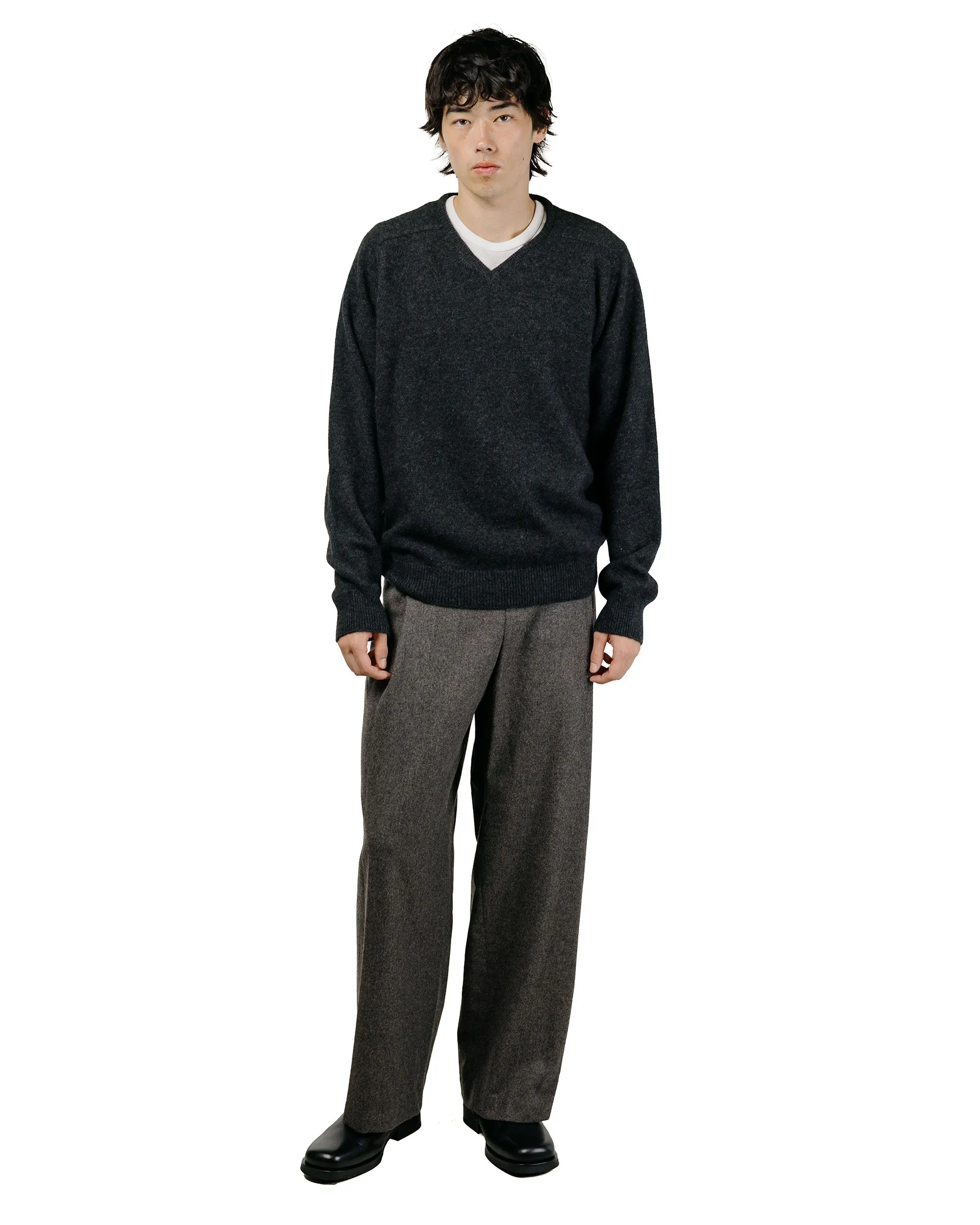 Amomento Tapered Wool Pants Charcoal sold by Lost & Found product image thumbnail 5