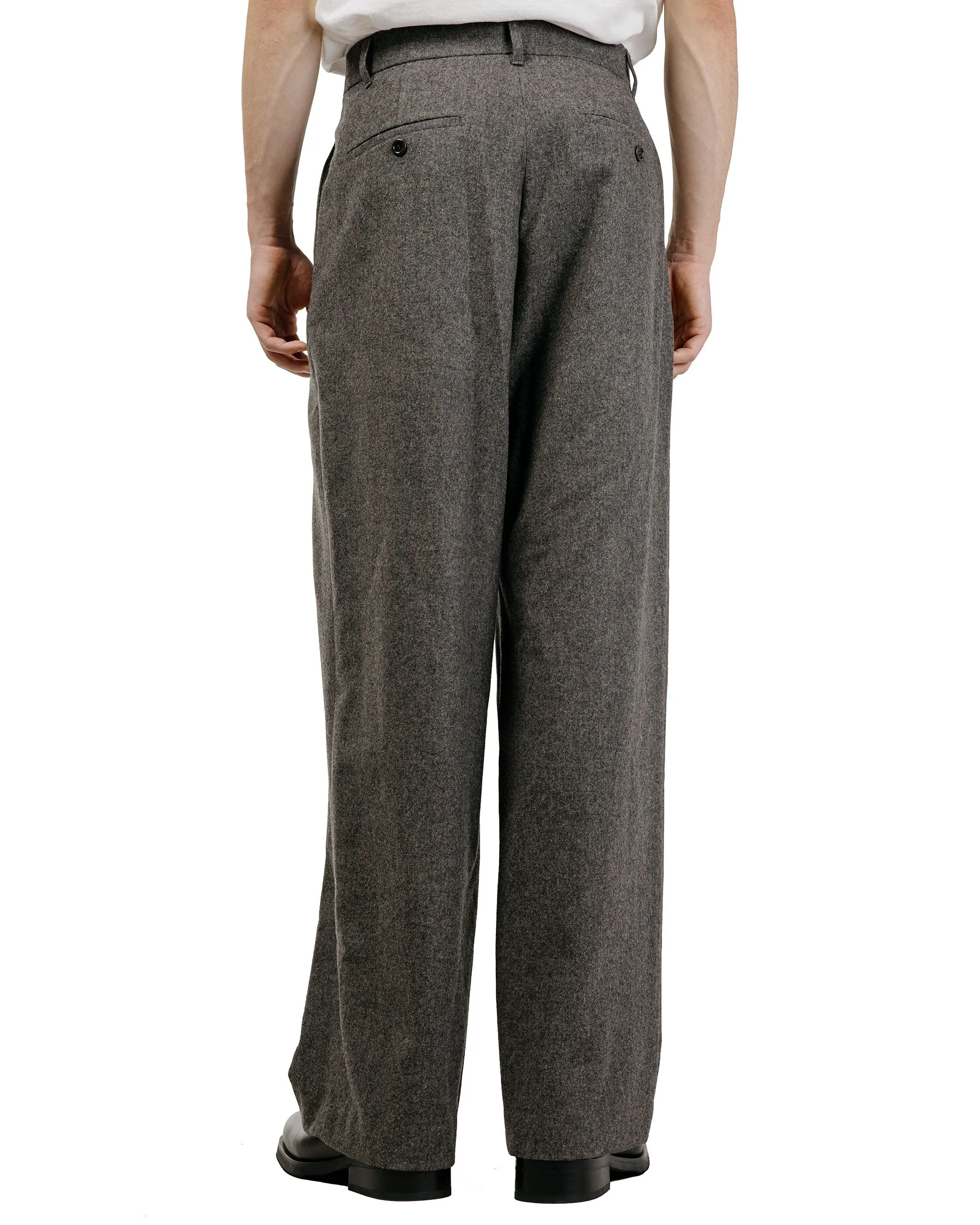 Amomento Tapered Wool Pants Charcoal sold by Lost & Found product image thumbnail 3