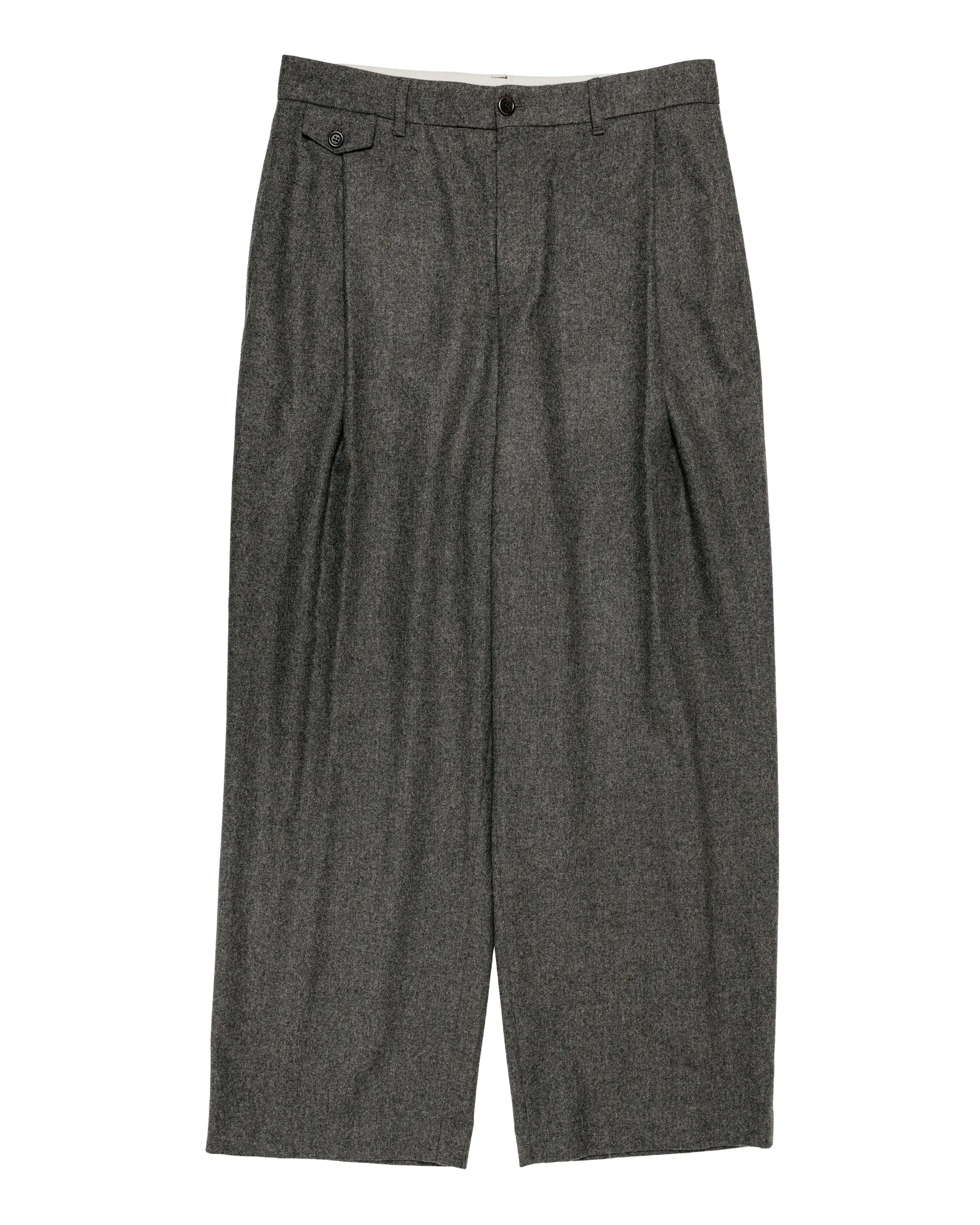 Amomento Tapered Wool Pants Charcoal sold by Lost & Found