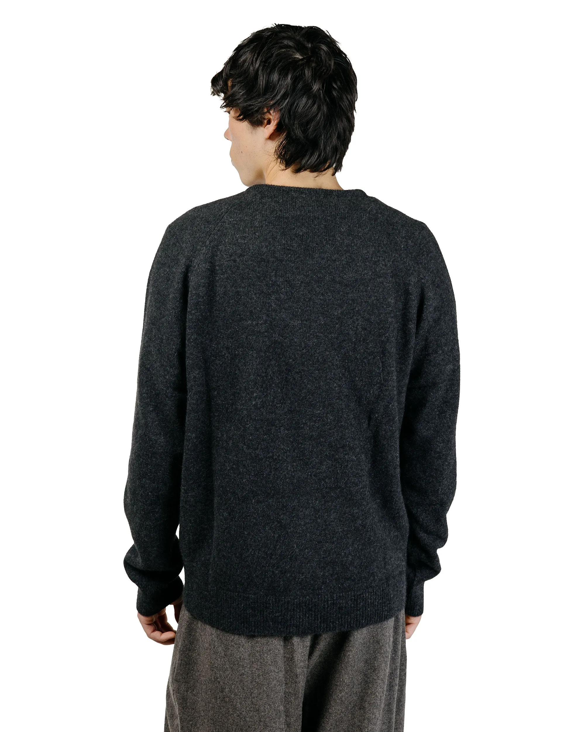 Amomento Racoon V-Neck Knit Charcoal sold by Lost & Found product image thumbnail 4