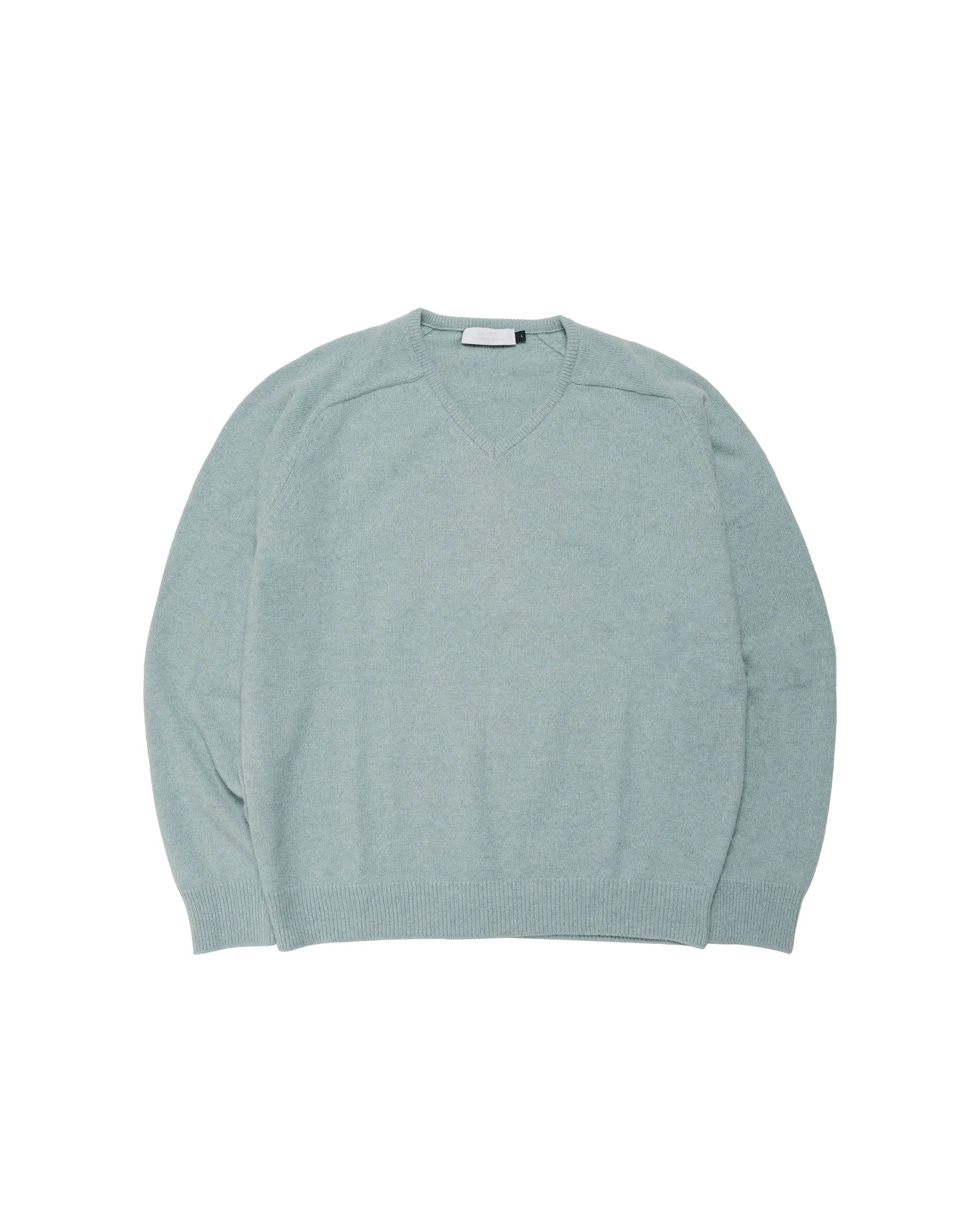Amomento Racoon V-Neck Knit Mint sold by Lost & Found