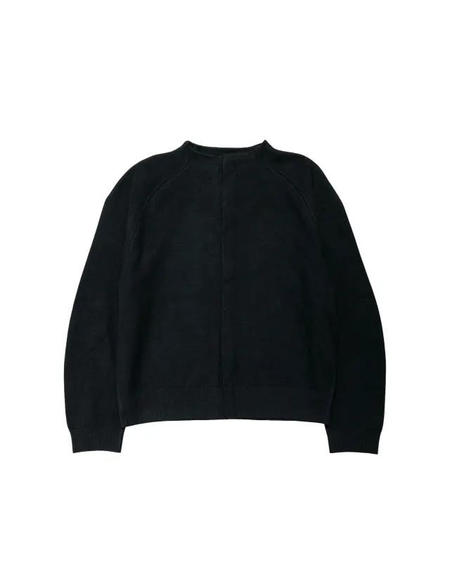 Amomento Rounded Sleeve Cardigan Black made by Amomento