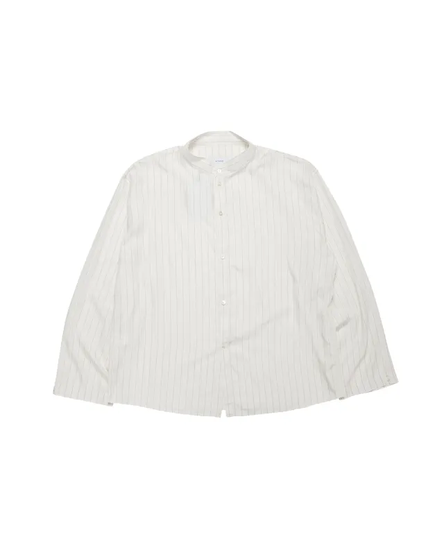 Lea Boberg CL Shirt Japanese Tencel Stripes White/Black Stripe made by Lost & Found