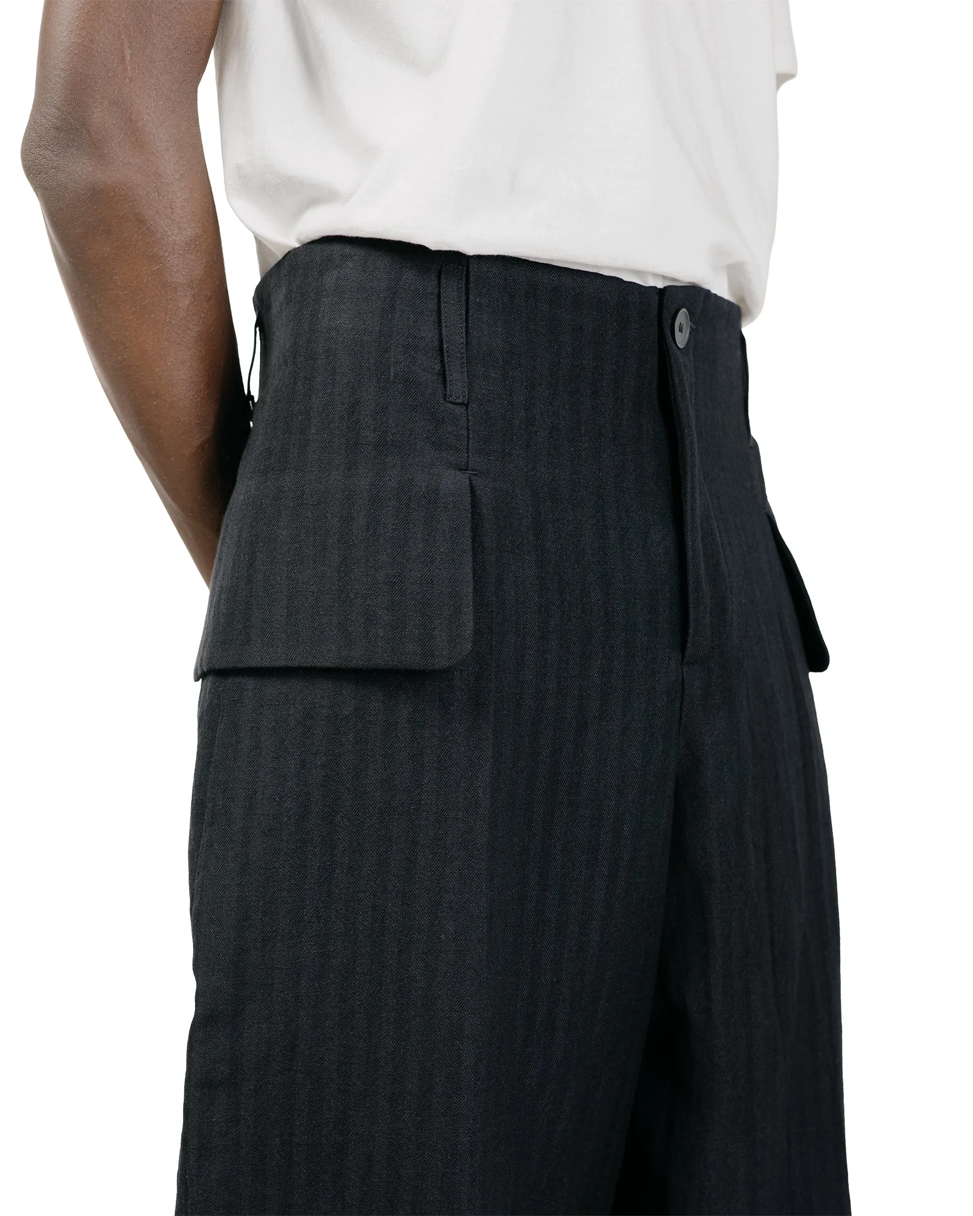 Lea Boberg FP Trousers Japanese Herringbone Black sold by Lost & Found product image thumbnail 3