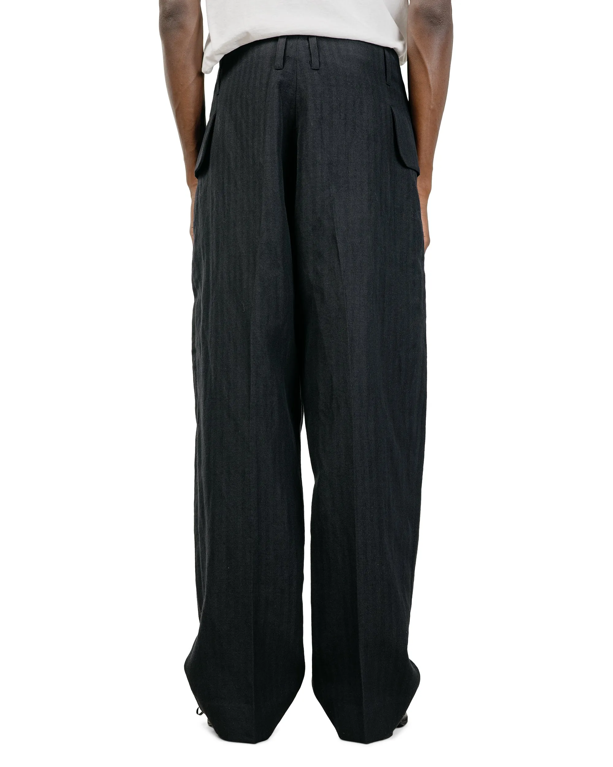 Lea Boberg FP Trousers Japanese Herringbone Black sold by Lost & Found product image thumbnail 4