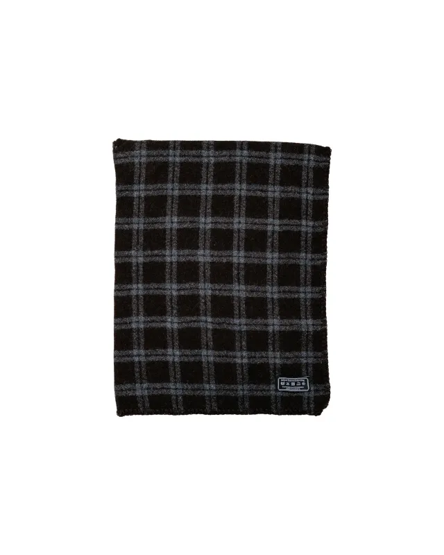 mfpen Triangle Scarf Brown Grey Check made by mfpen