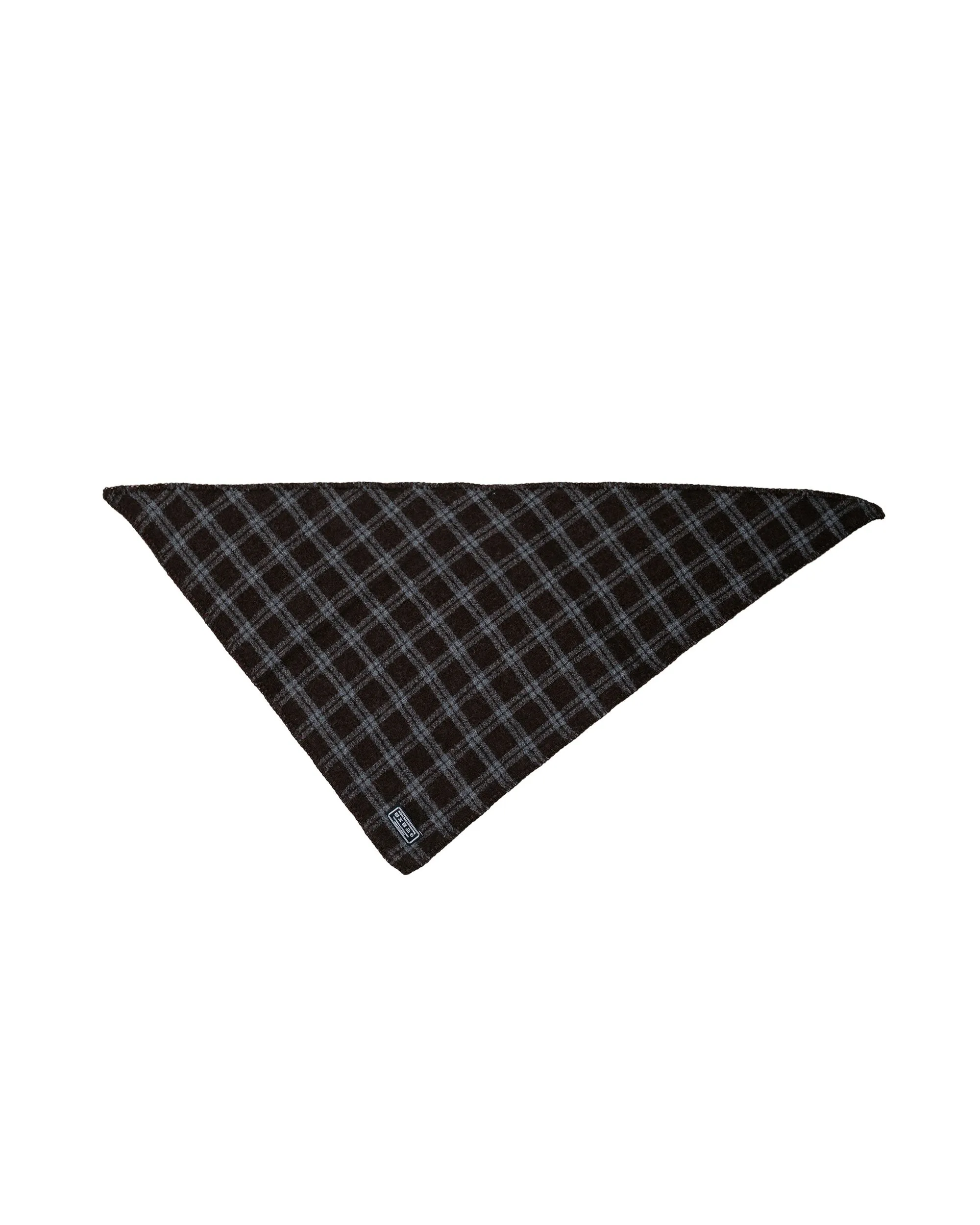 mfpen Triangle Scarf Brown Grey Check sold by Lost & Found product image thumbnail 2