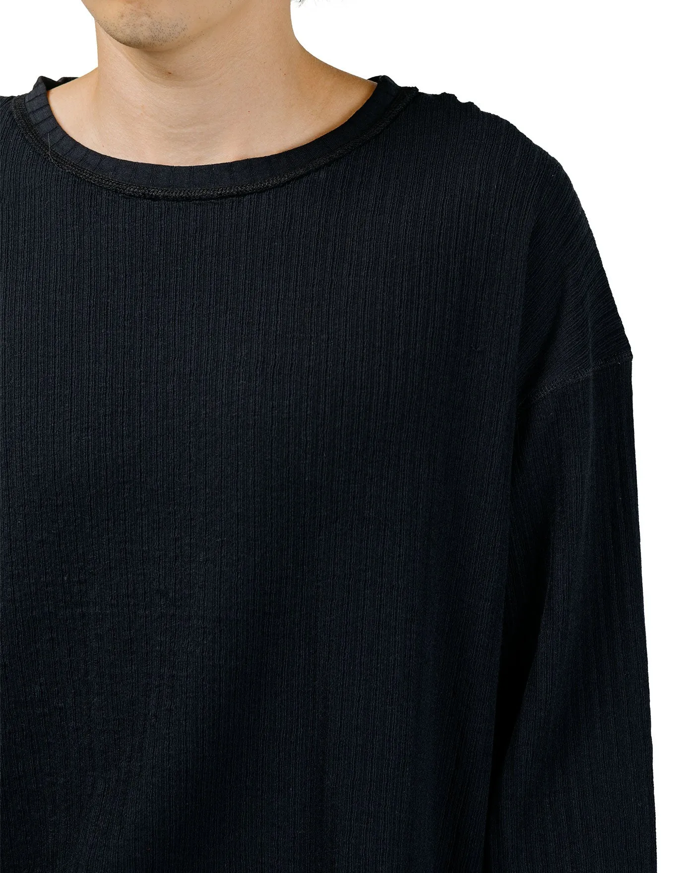 mfpen Reverse Rib Sweater Black sold by Lost & Found product image thumbnail 3