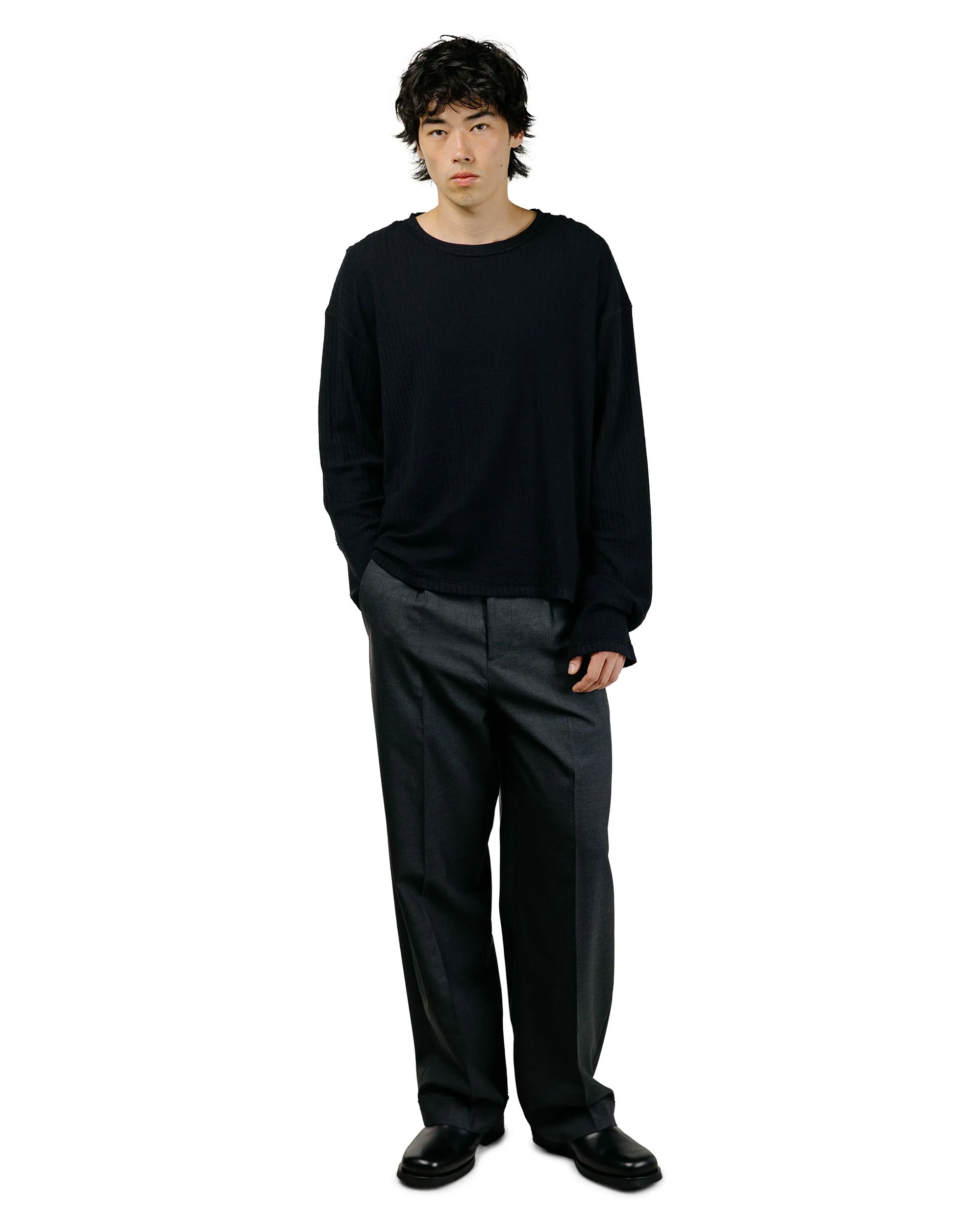 mfpen Reverse Rib Sweater Black sold by Lost & Found product image thumbnail 5