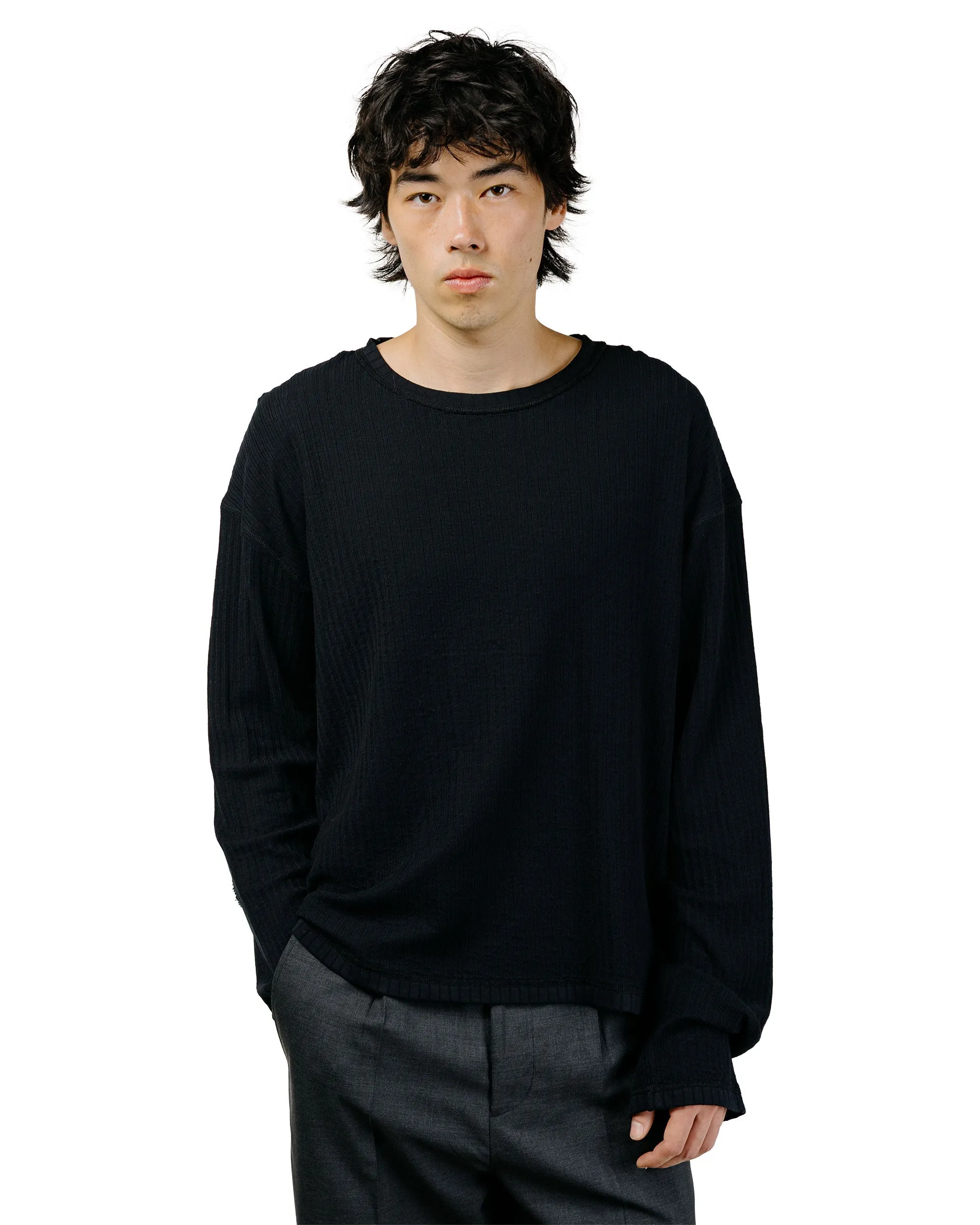 mfpen Reverse Rib Sweater Black sold by Lost & Found product image thumbnail 2