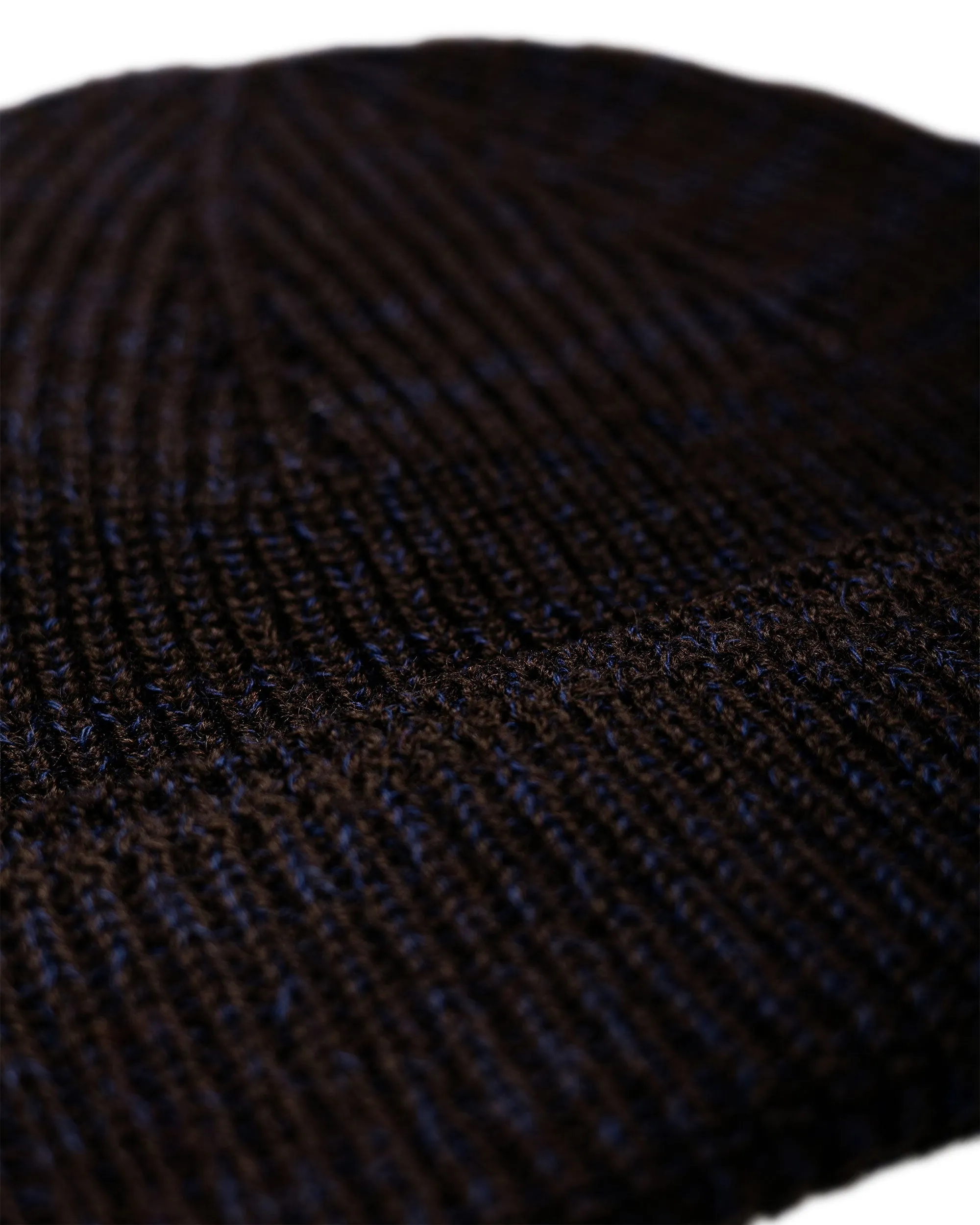 Norse Projects Wool Cotton Rib Beanie Darkest Purple sold by Lost & Found product image thumbnail 2