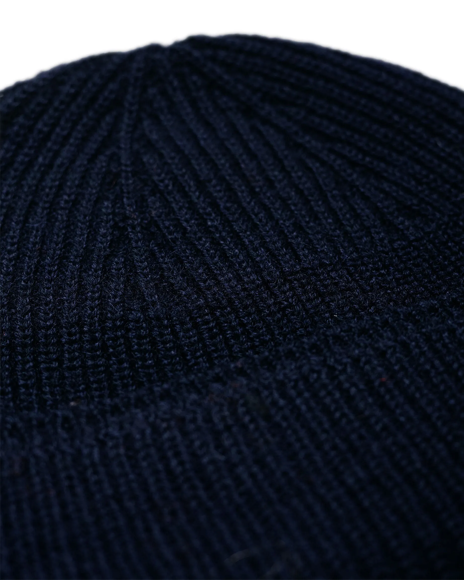 Norse Projects Wool Cotton Rib Beanie Dark Navy sold by Lost & Found product image thumbnail 2