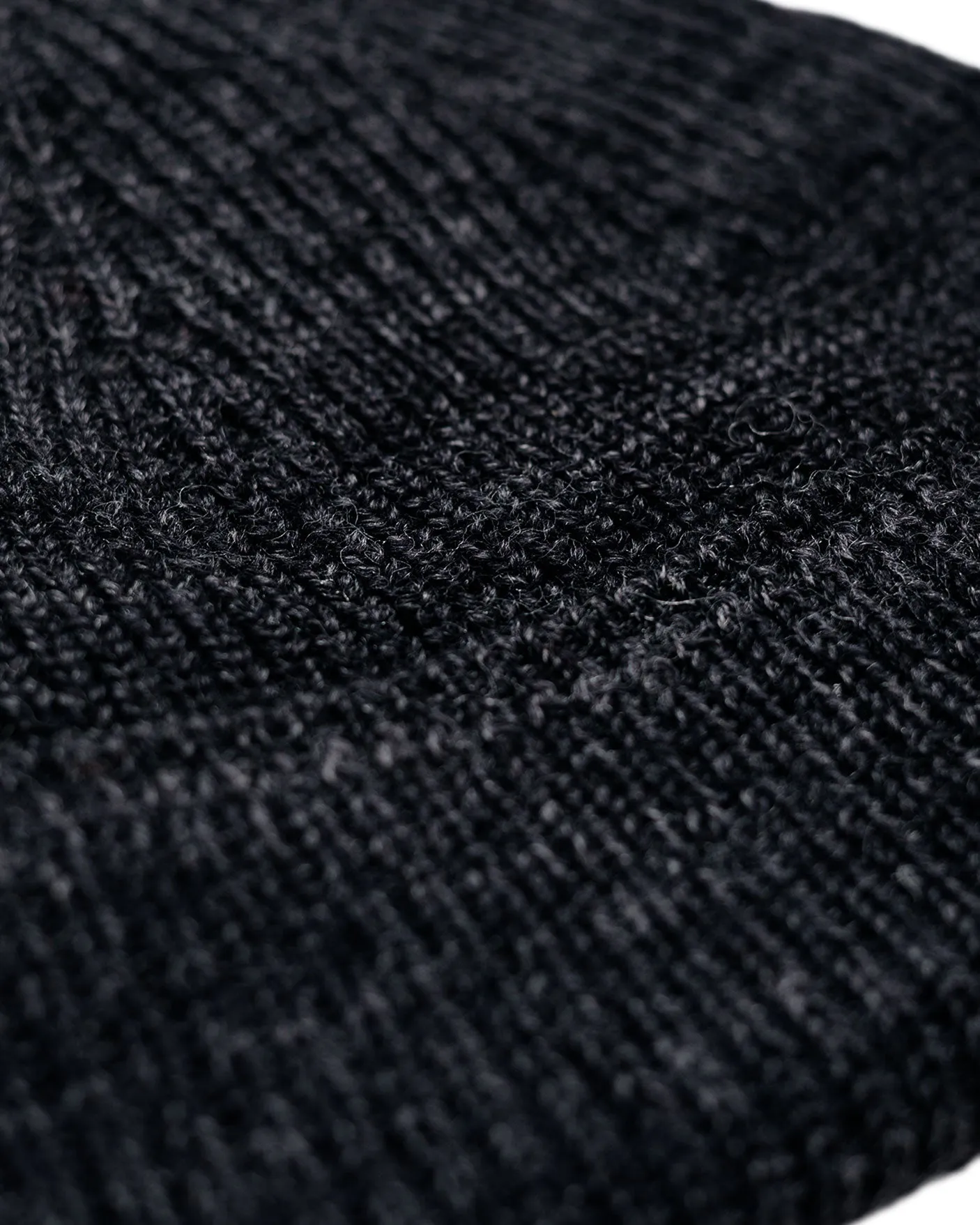 Norse Projects Wool Cotton Rib Beanie Dark Grey Melange sold by Lost & Found product image thumbnail 2