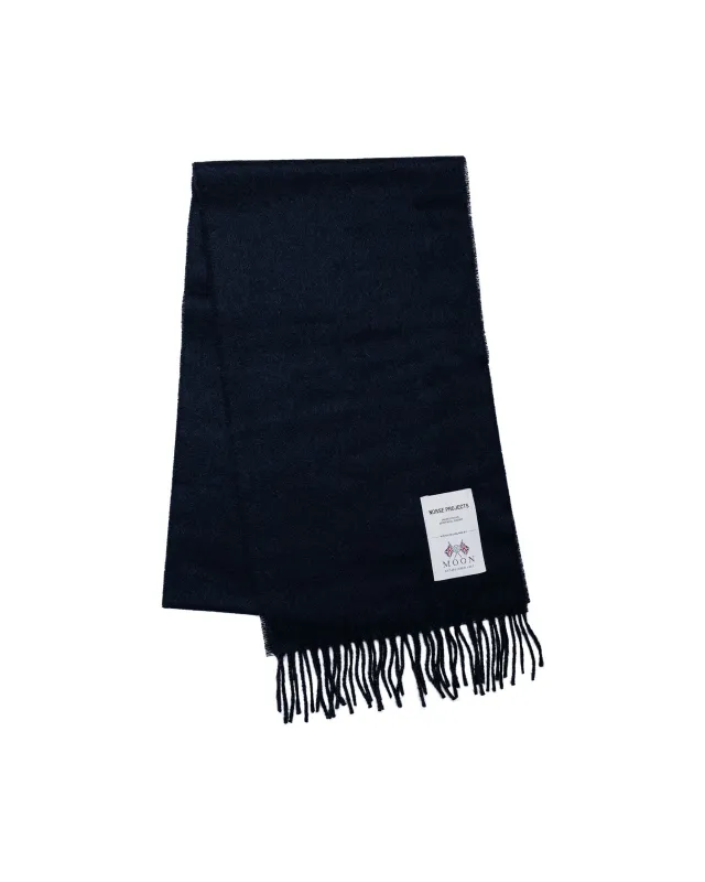 Norse Projects Moon Merino Lambswool Scarf Dark Navy made by Norse Projects