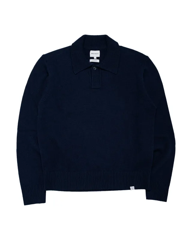 Norse Projects Anholt Lambswool Dark Navy made by Norse Projects