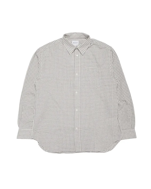 Norse Projects Espevik Oversized Check Shirt Natural Ecru made by Norse Projects