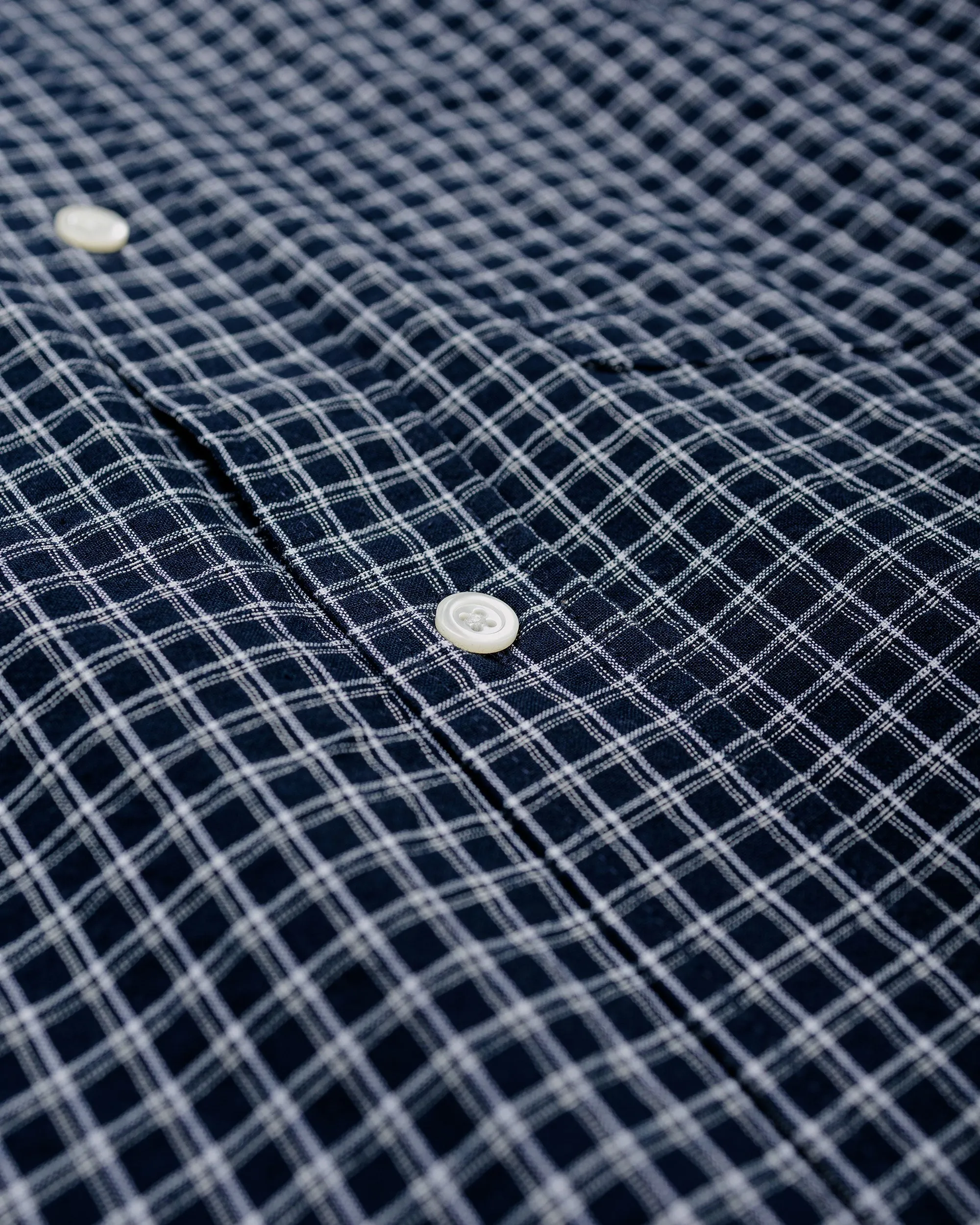 Norse Projects Espevik Oversized Check Shirt Dark Navy Check sold by Lost & Found product image thumbnail 4